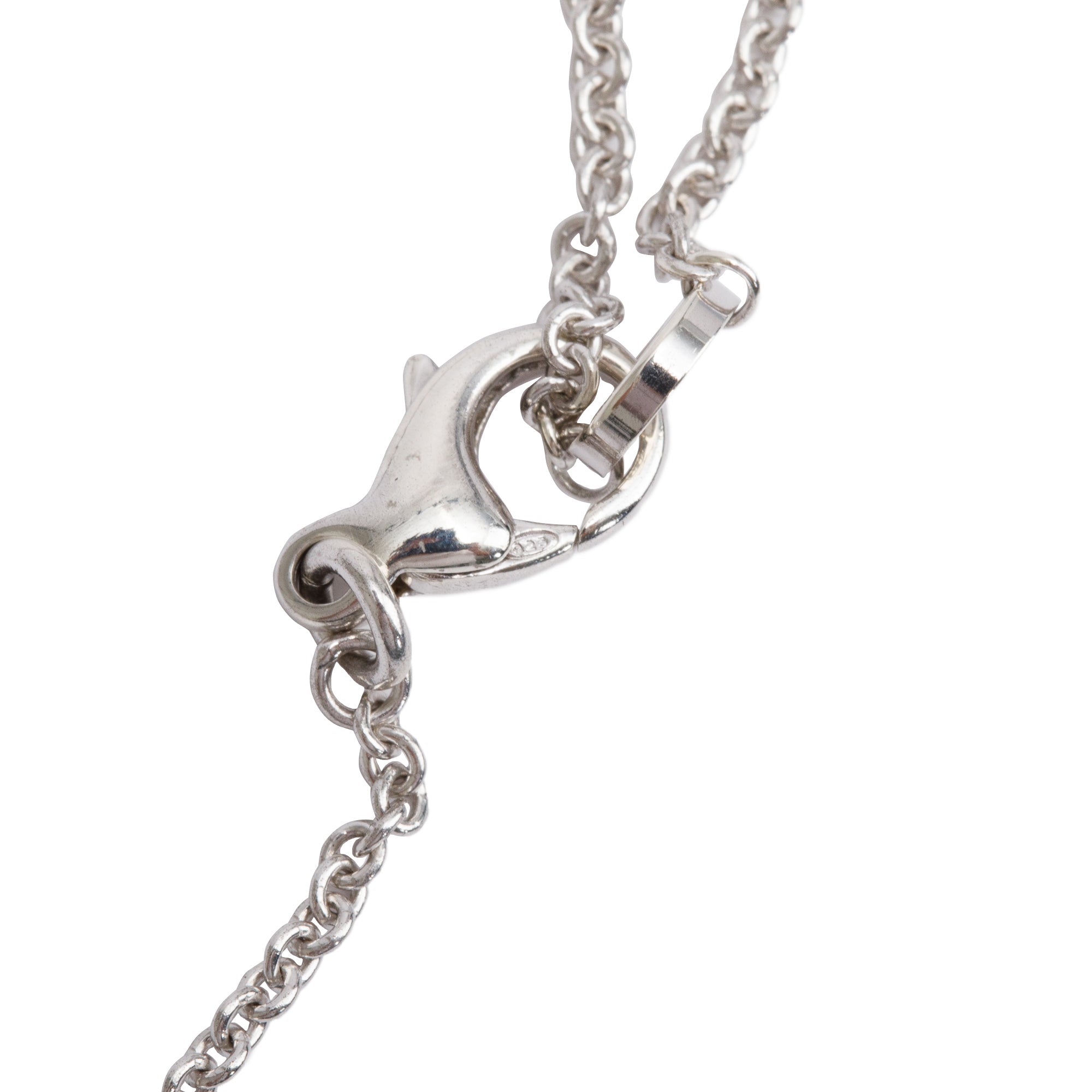 BVLGARI Sterling Silver & Black Ceramic Save The Children Pendant Necklace