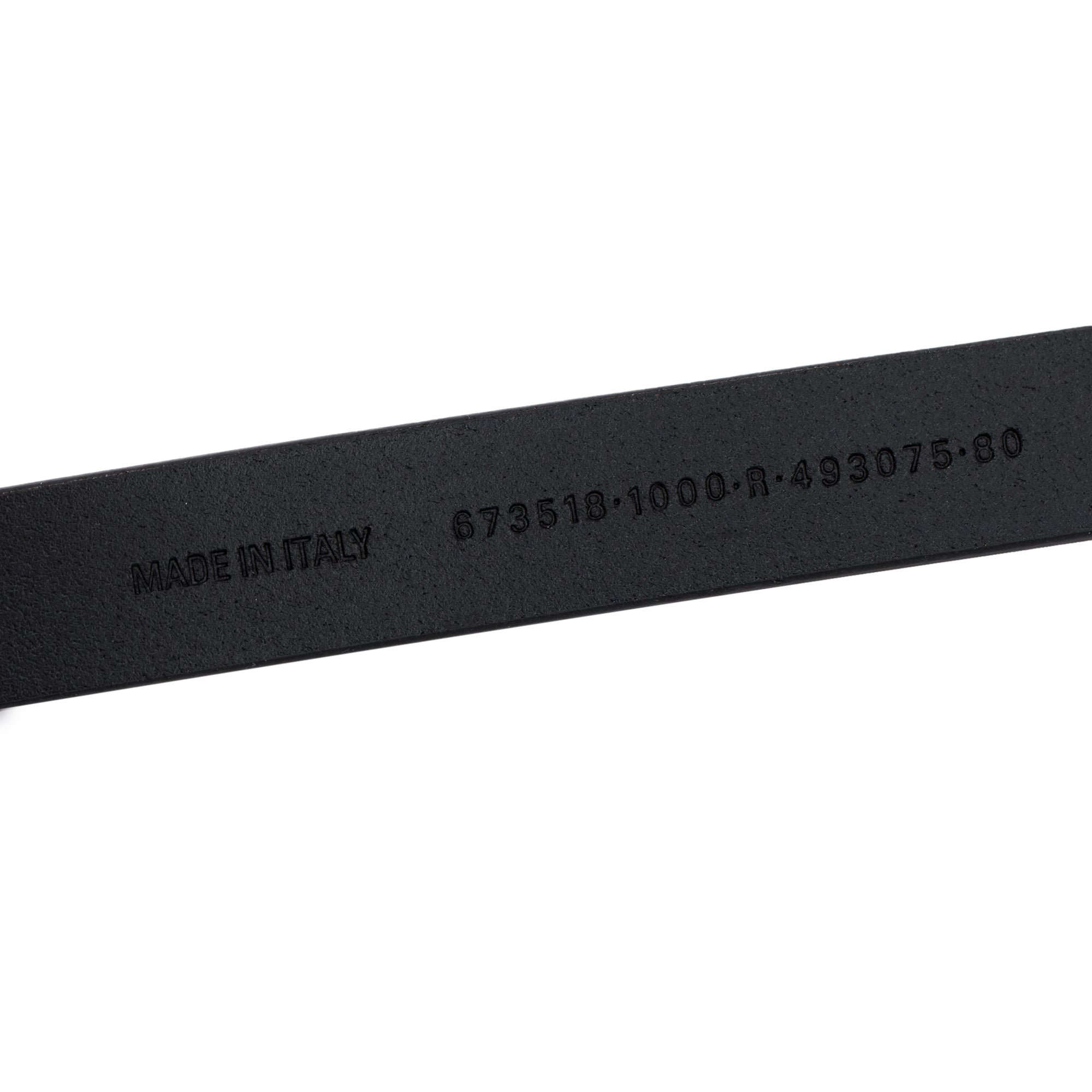 Balenciaga BB Hourglass Thin Black Leather Belt w/ Box