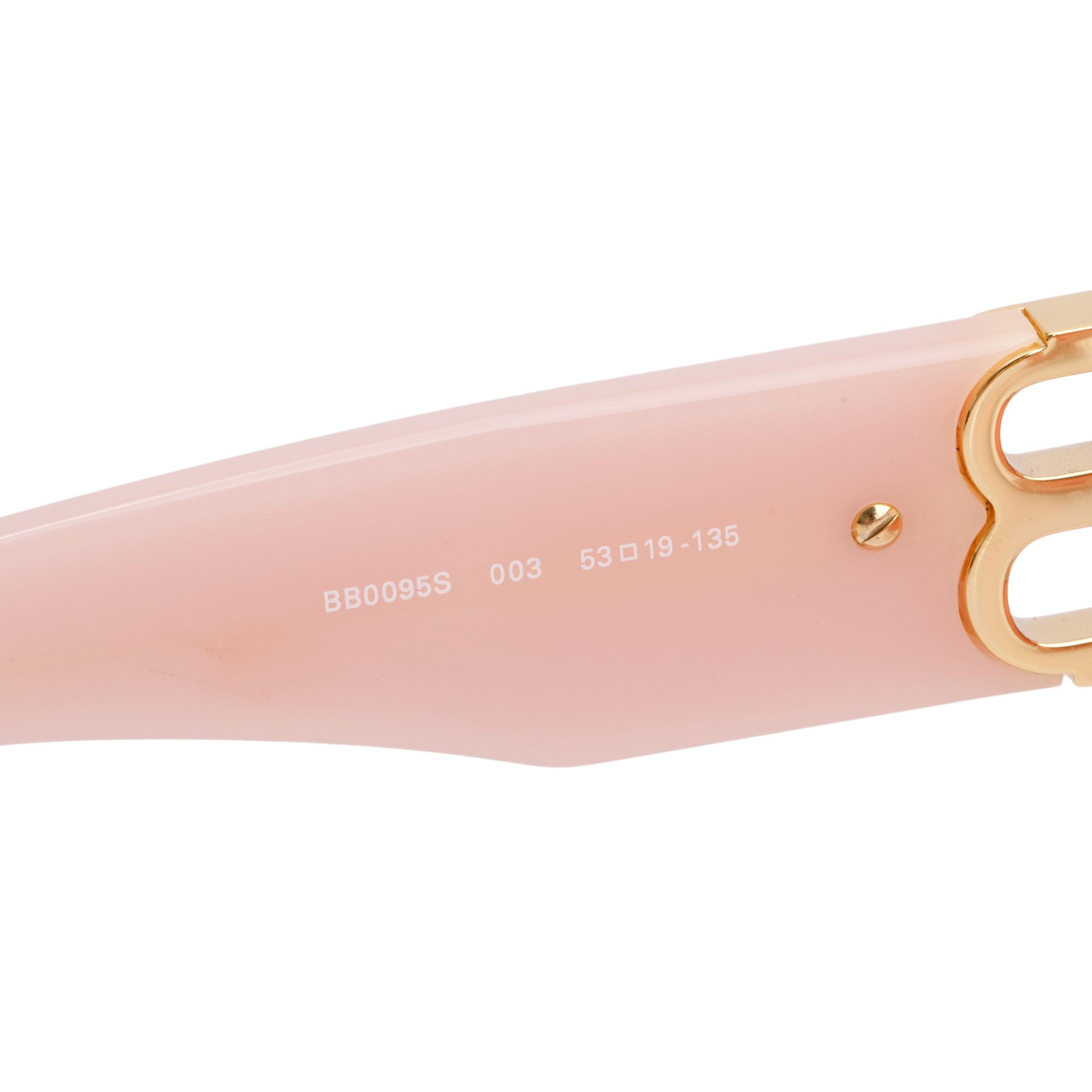 Balenciaga BB0095S Pink Acetate Dynasty D-Frame Sunglasses
