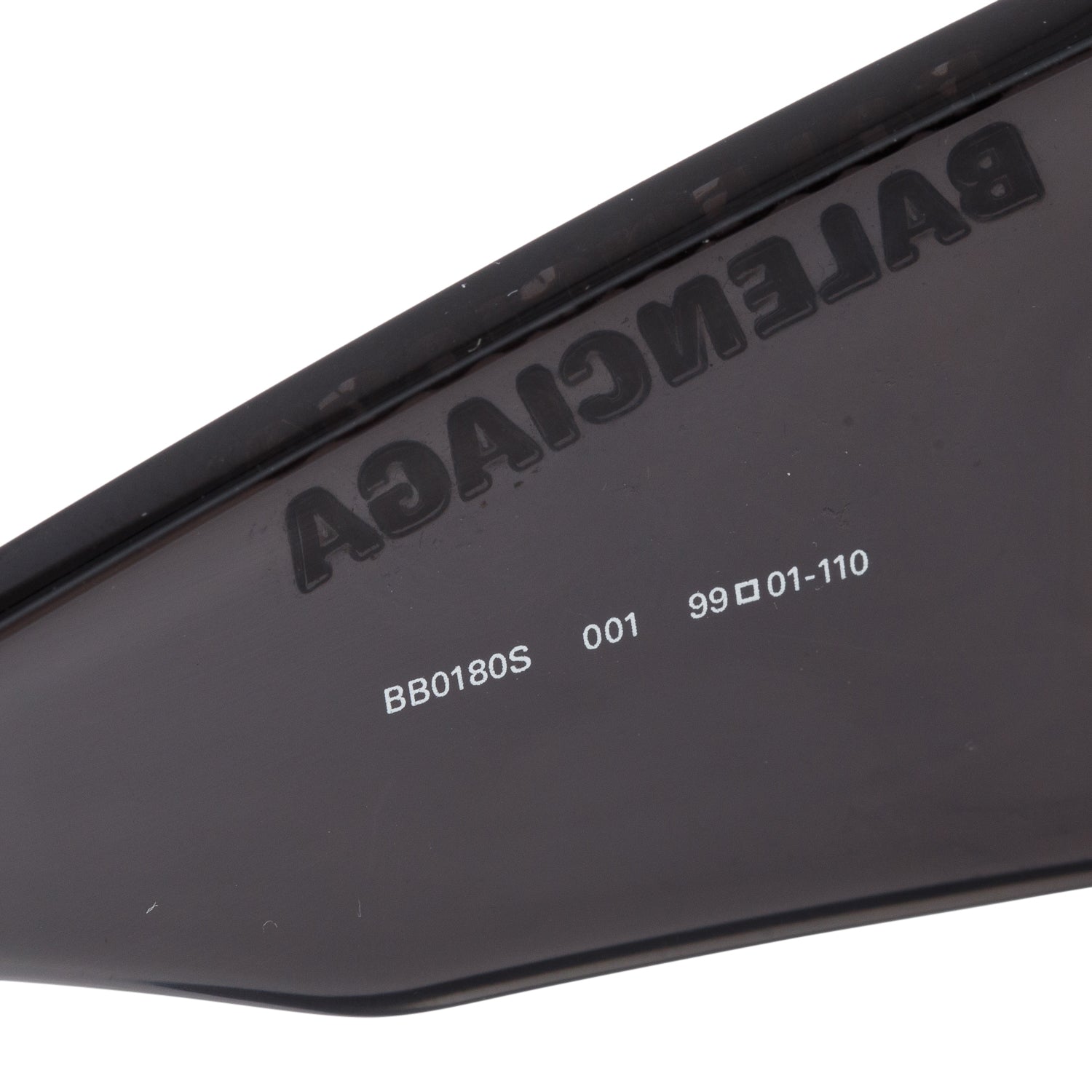 Balenciaga BB0180S Black Acetate Ski Cat Oversized Sunglasses