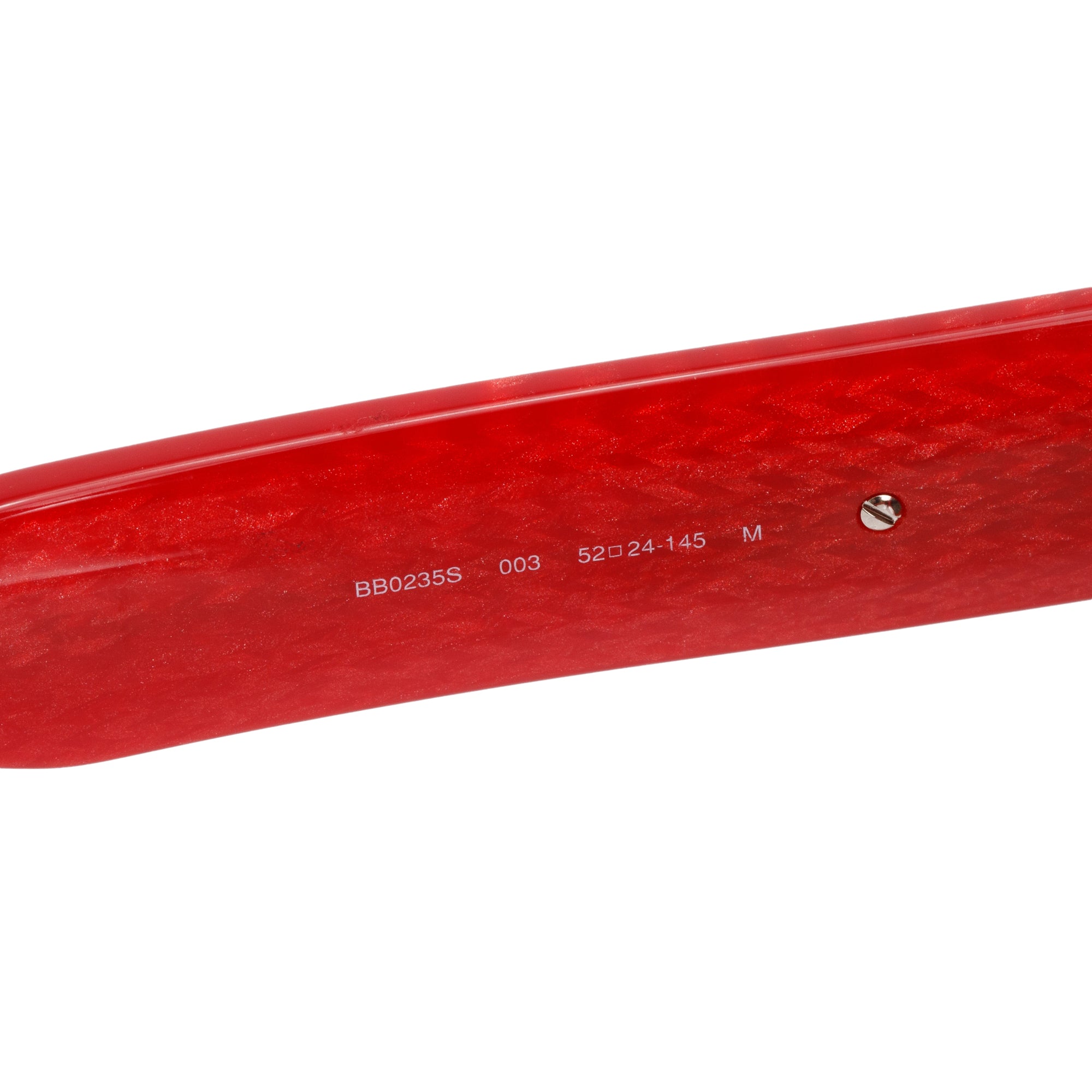 Balenciaga BB0235S Red Acetate Solid Cat-Eye Sunglasses