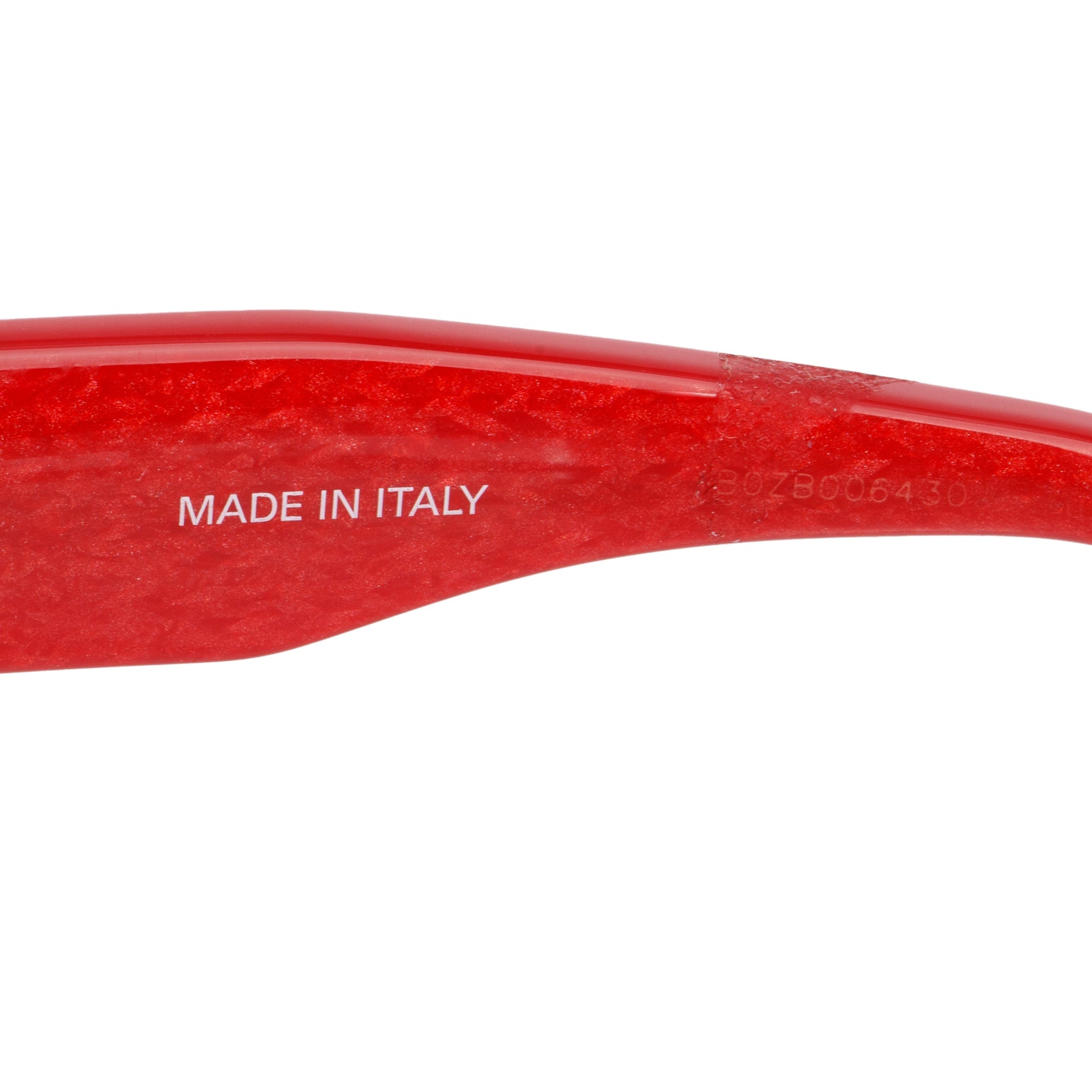 Balenciaga BB0235S Red Acetate Solid Cat-Eye Sunglasses