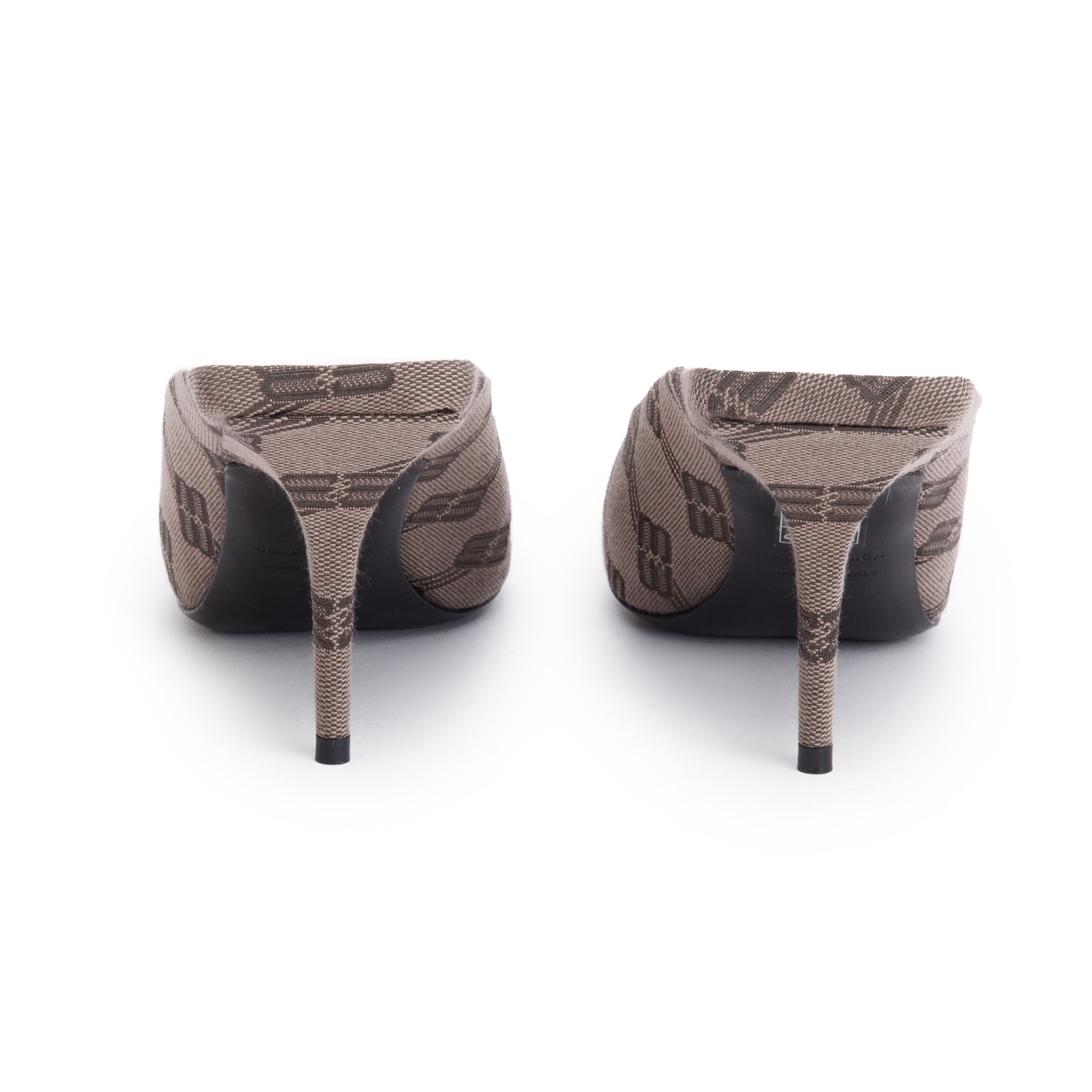 Balenciaga Beige BB Monogram Knife Mules, Size36 w/ Box – OLIVER'S