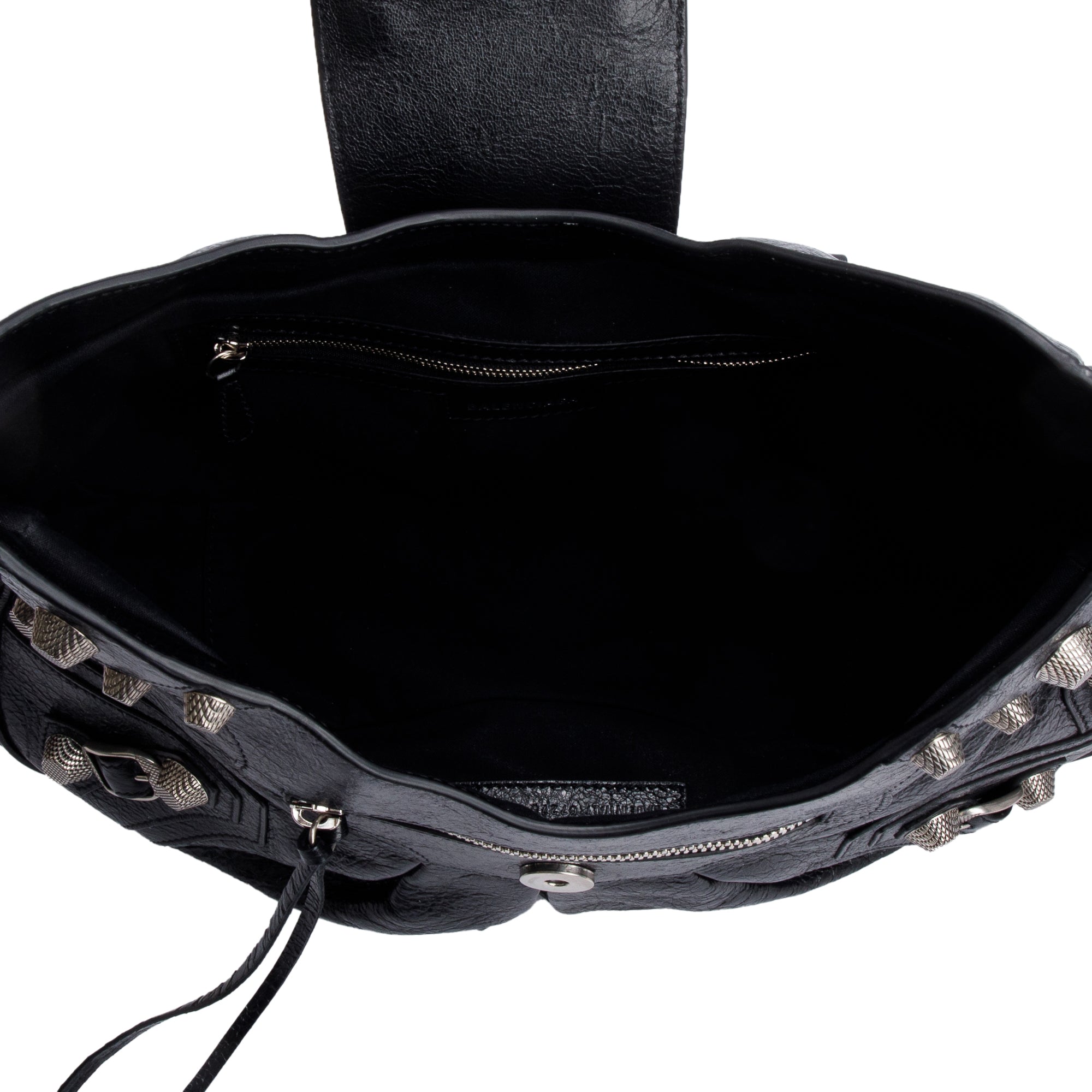Balenciaga Black Arena Leather Le Cagole Medium Shoulder Bag
