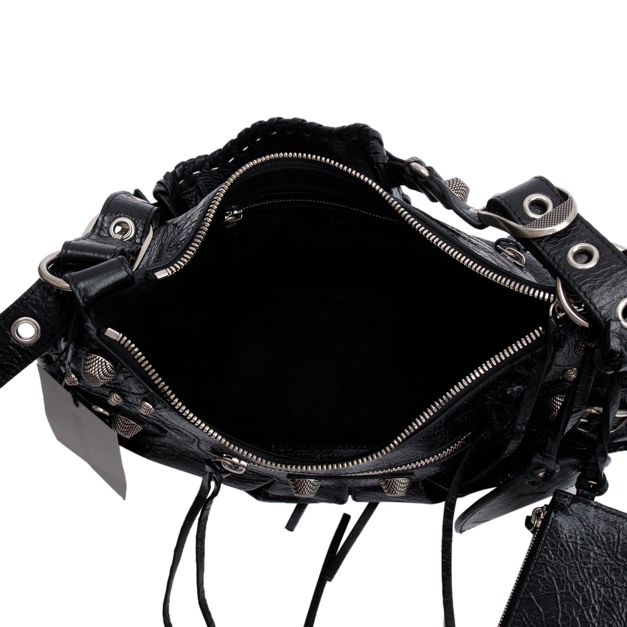 Balenciaga Black Arena Leather Le Cagole Small Shoulder Bag