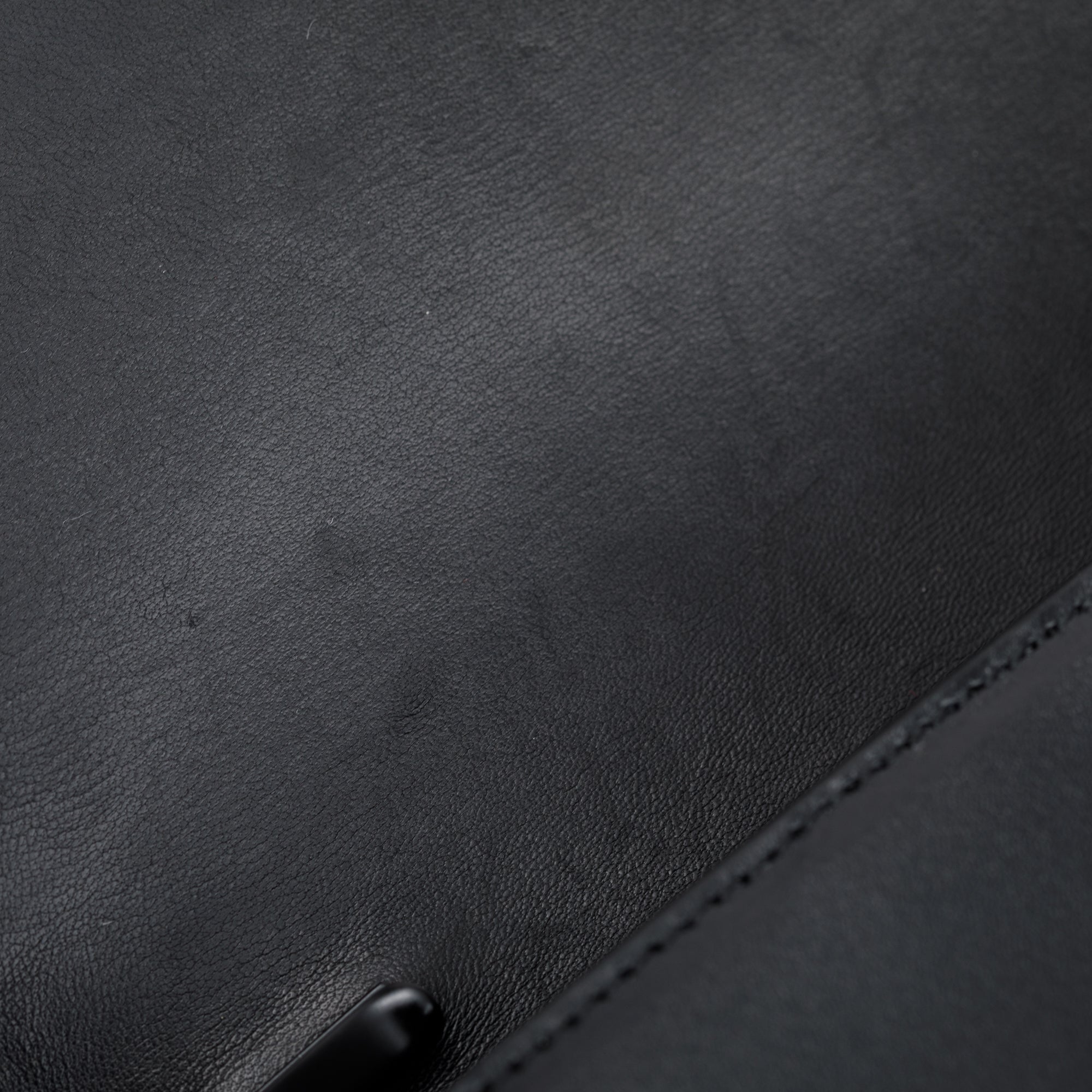 Balenciaga Black Calfskin Leather B. Wallet on Chain