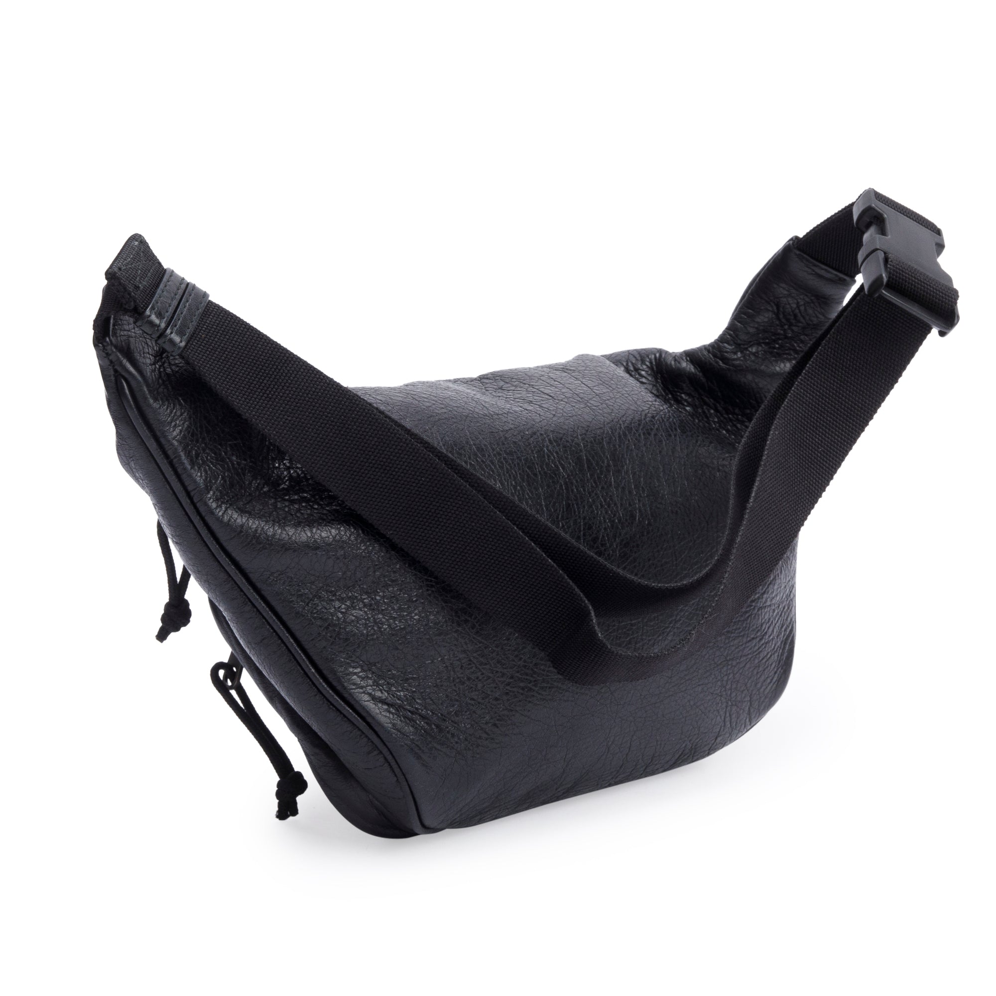 Balenciaga Black Calfskin Leather Explorer Belt Bag