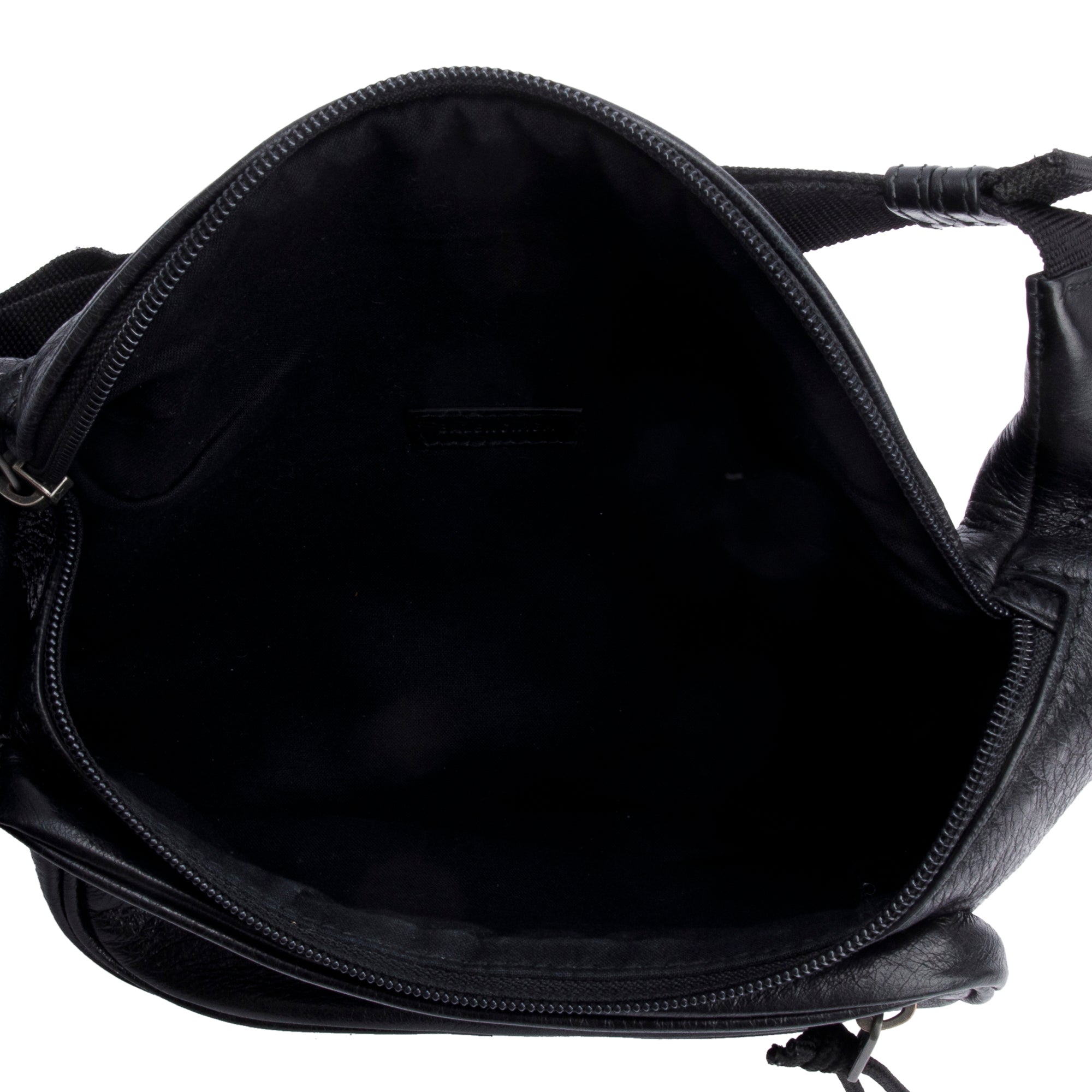 Balenciaga Black Calfskin Leather Explorer Belt Bag