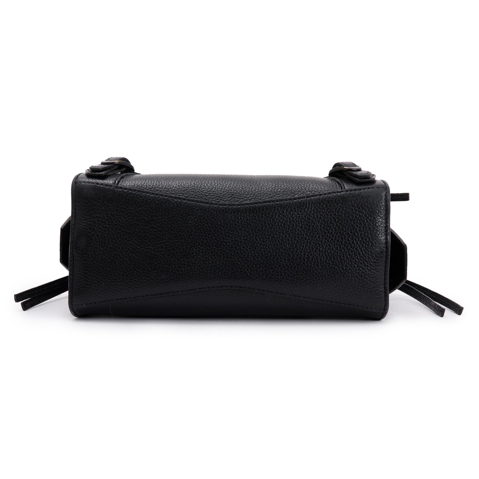 Balenciaga Black Calfskin Leather MIni Neo Classic Top Handle Bag w/ Strap