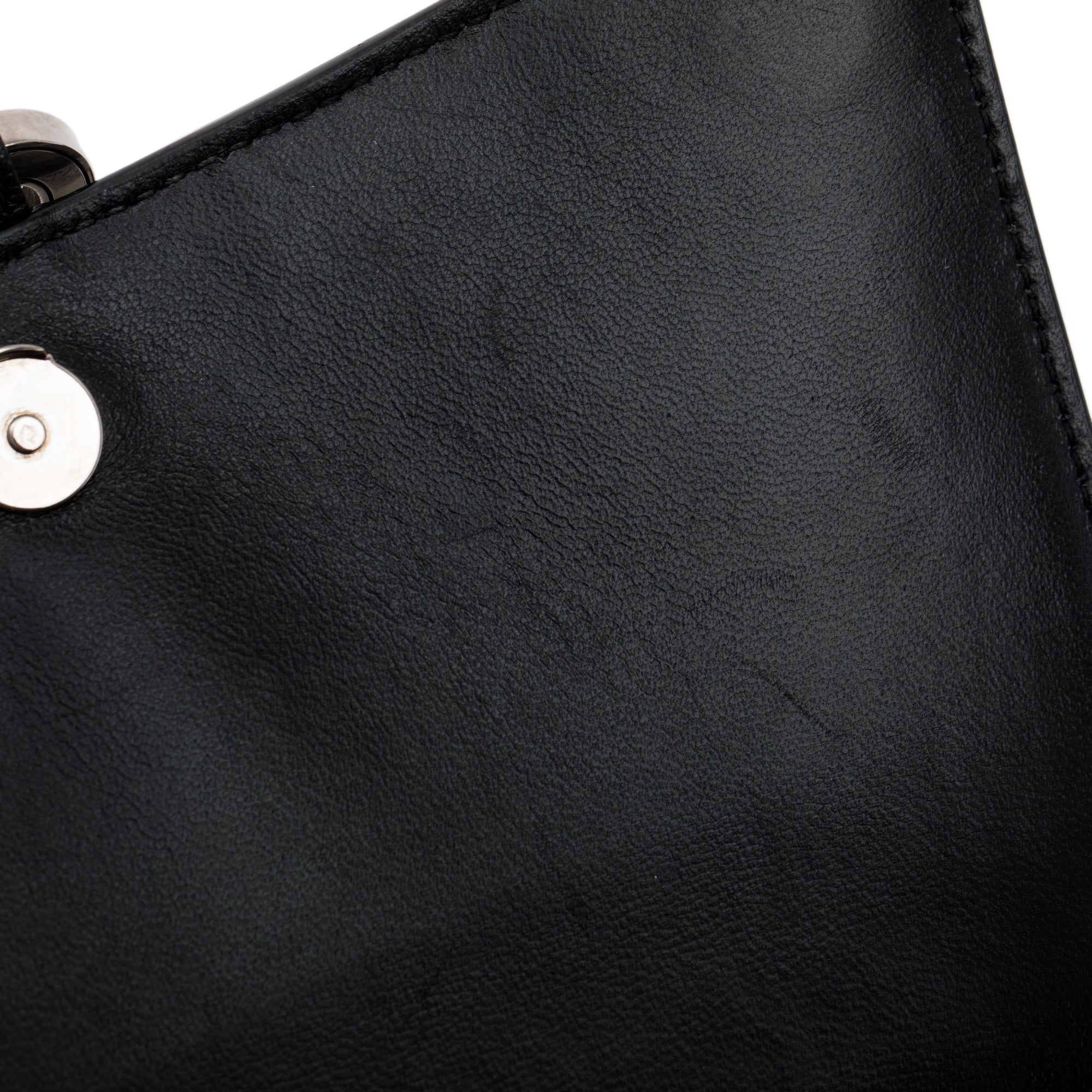 Balenciaga Black Calfskin Leather Small Hourglass Top Handle Bag w/ Strap