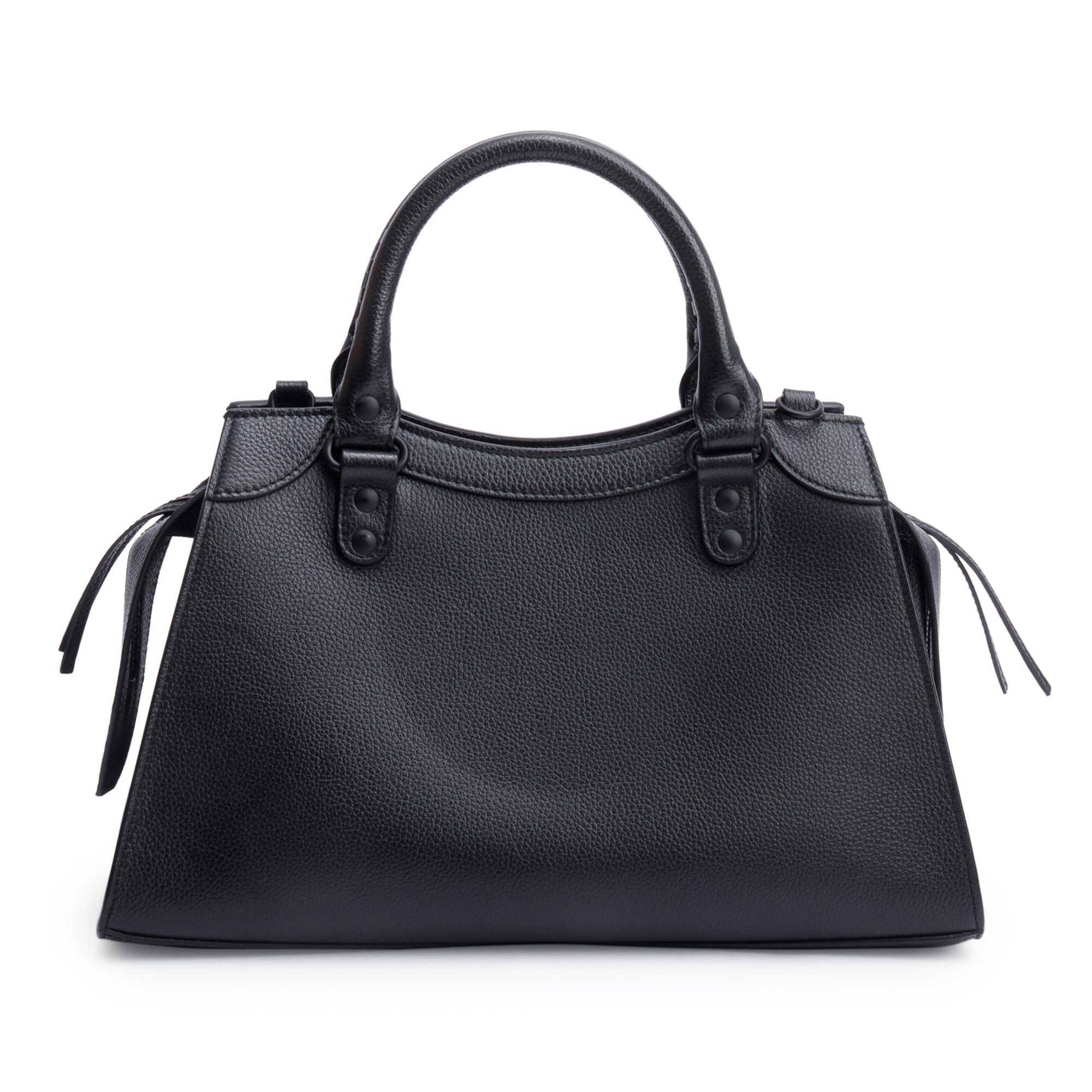 Balenciaga Black Calfskin Leather Small Neo Classic Top Handle Bag