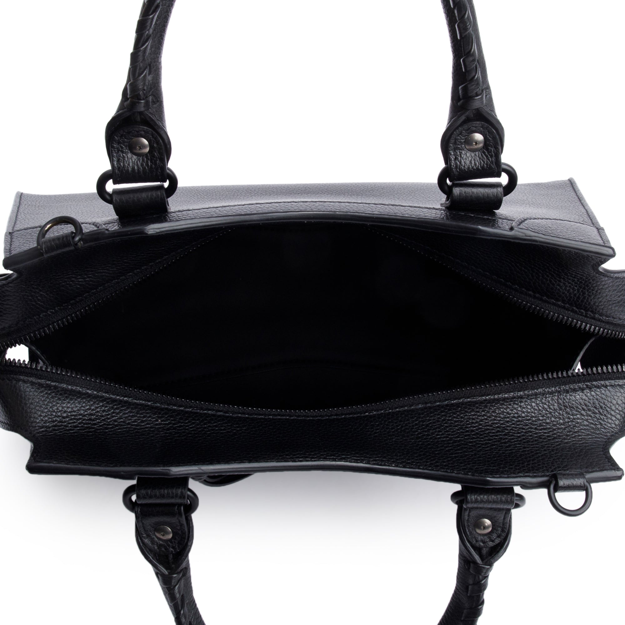 Balenciaga Black Calfskin Leather Small Neo Classic Top Handle Bag