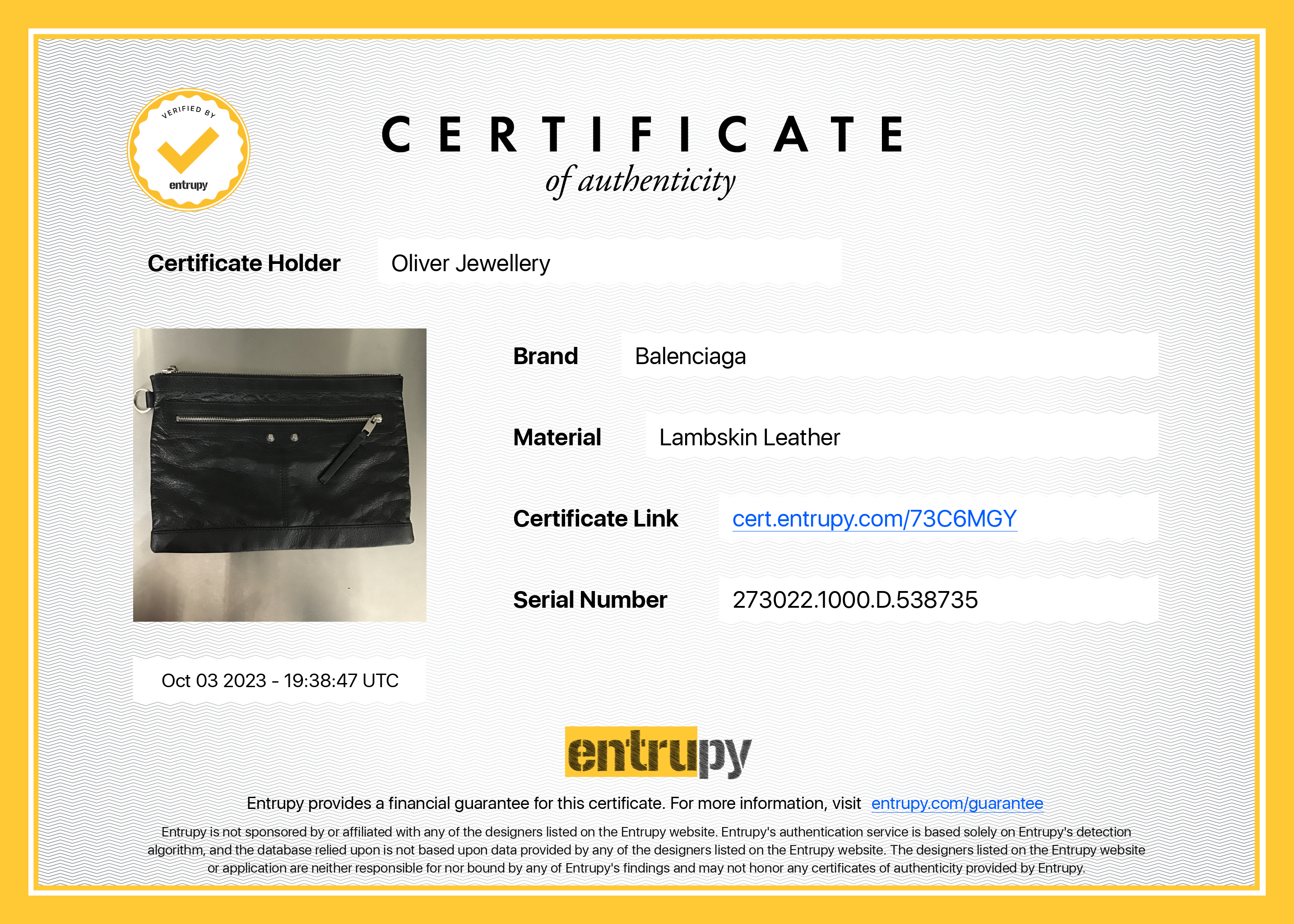 Balenciaga Black Calfskin Motocross Classic Clip L Pouch