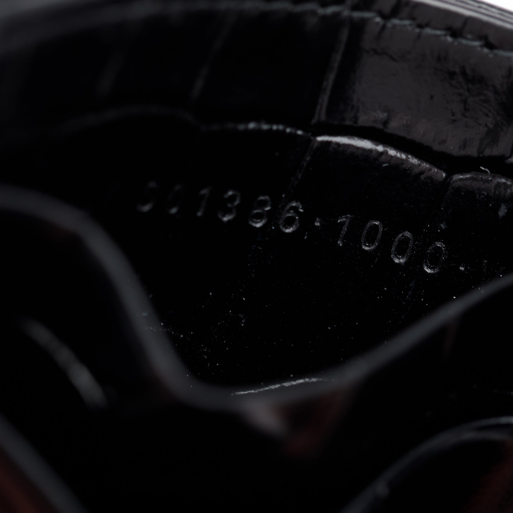 Balenciaga Black Croc-Embossed Leather BB Card Case