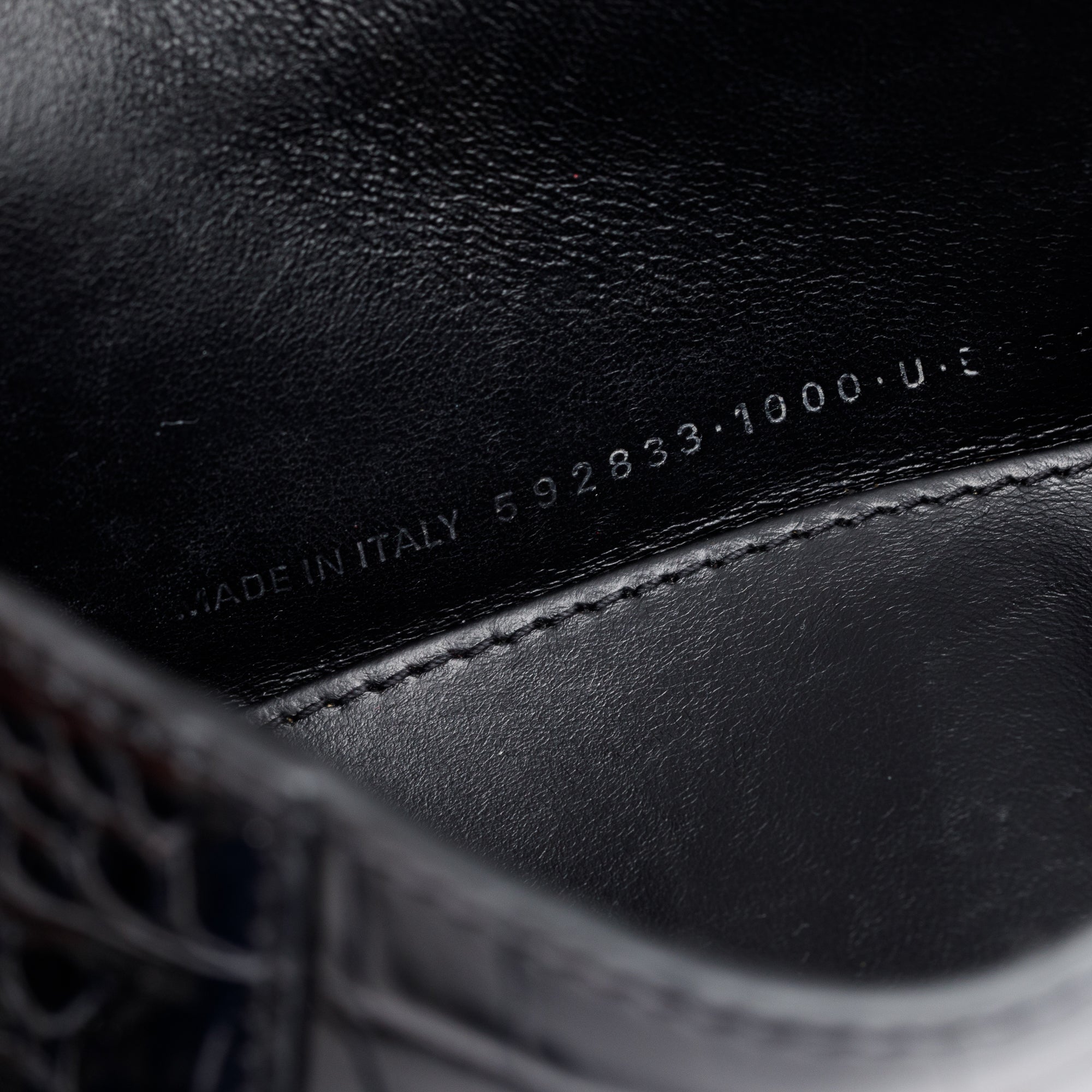 Balenciaga Black Croc-Embossed Leather XS Hourglass Top Handle Bag w/ Strap