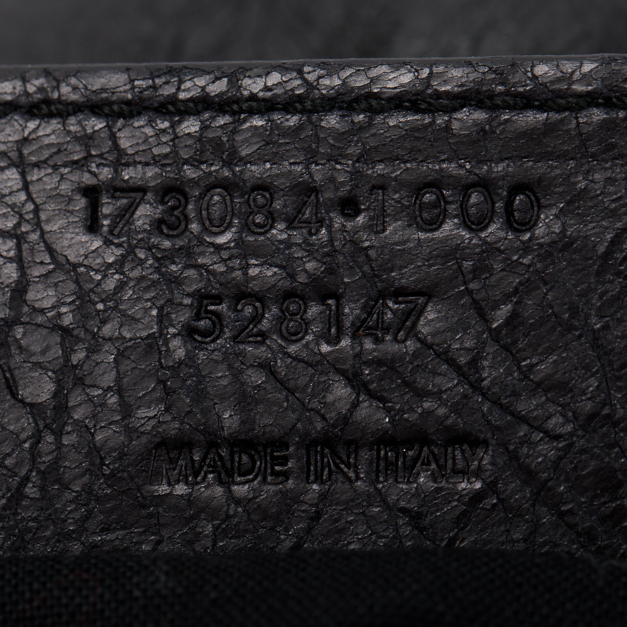 Balenciaga Black Distressed Arena Leather Giant 21 City Bag