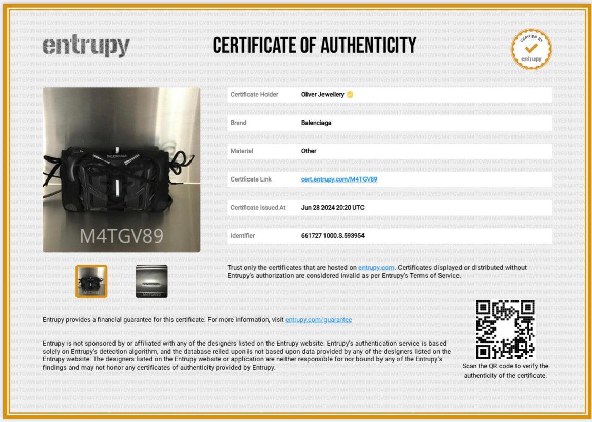 Balenciaga Black Leather Mesh Accent Sneakerhead Phone Holder Crossbody Bag