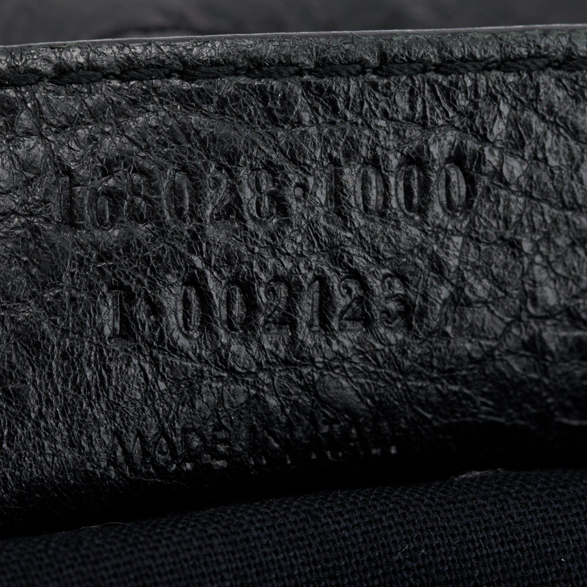 Balenciaga Black Perforated Arena Leather Motocross City Bag