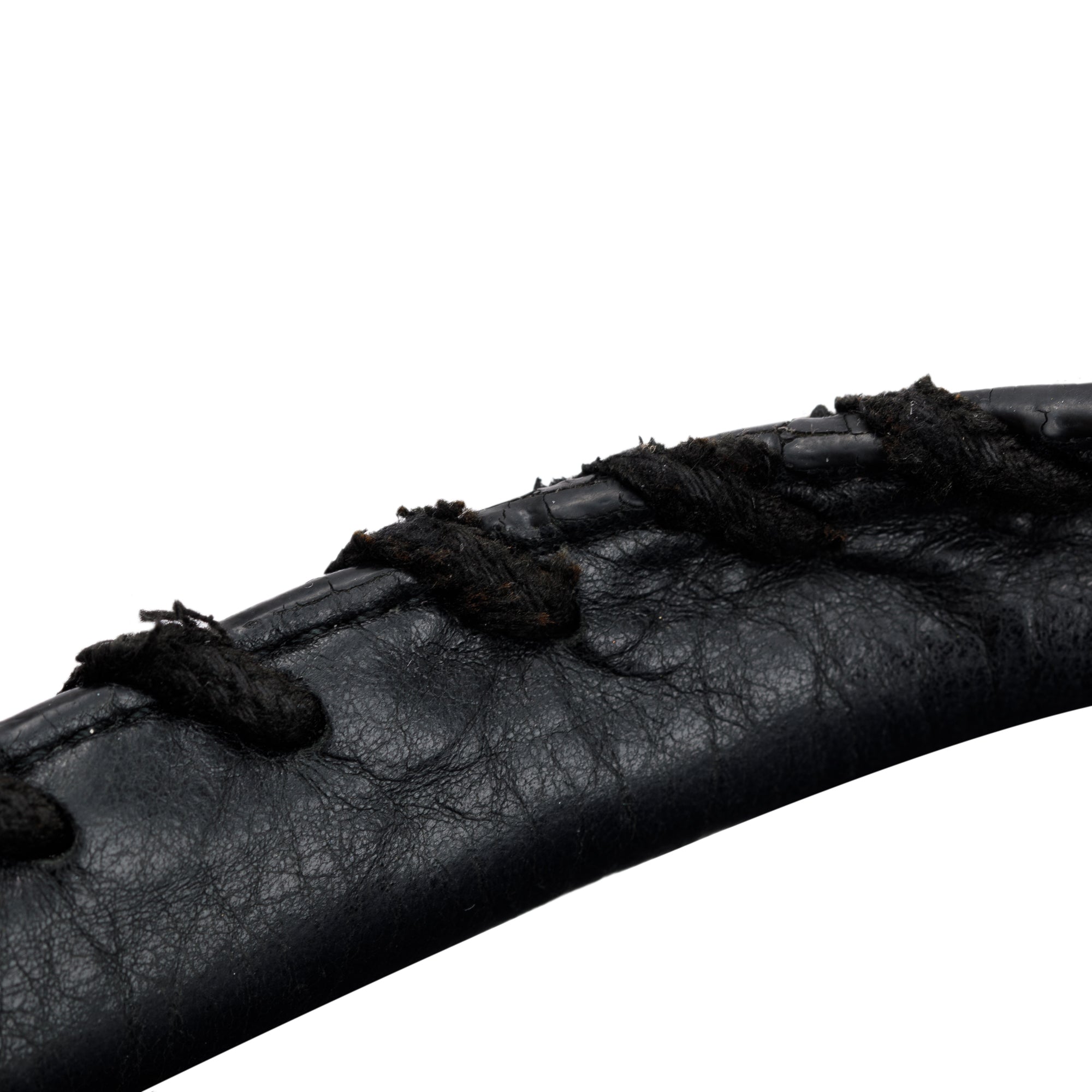 Balenciaga Black Perforated Arena Leather Motocross City Bag