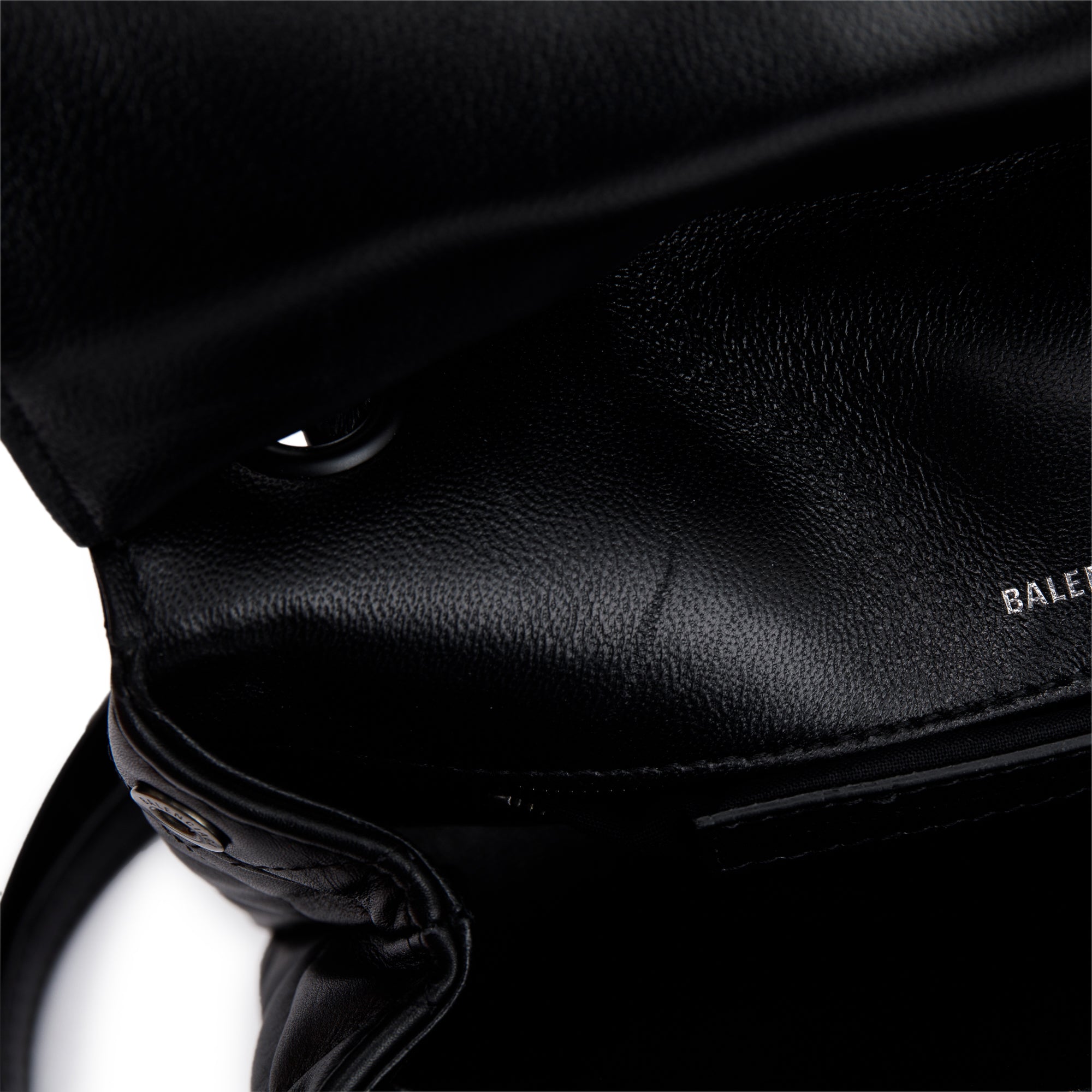 Balenciaga Black Quilted Nappa Leather Medium Touch B Shoulder Bag