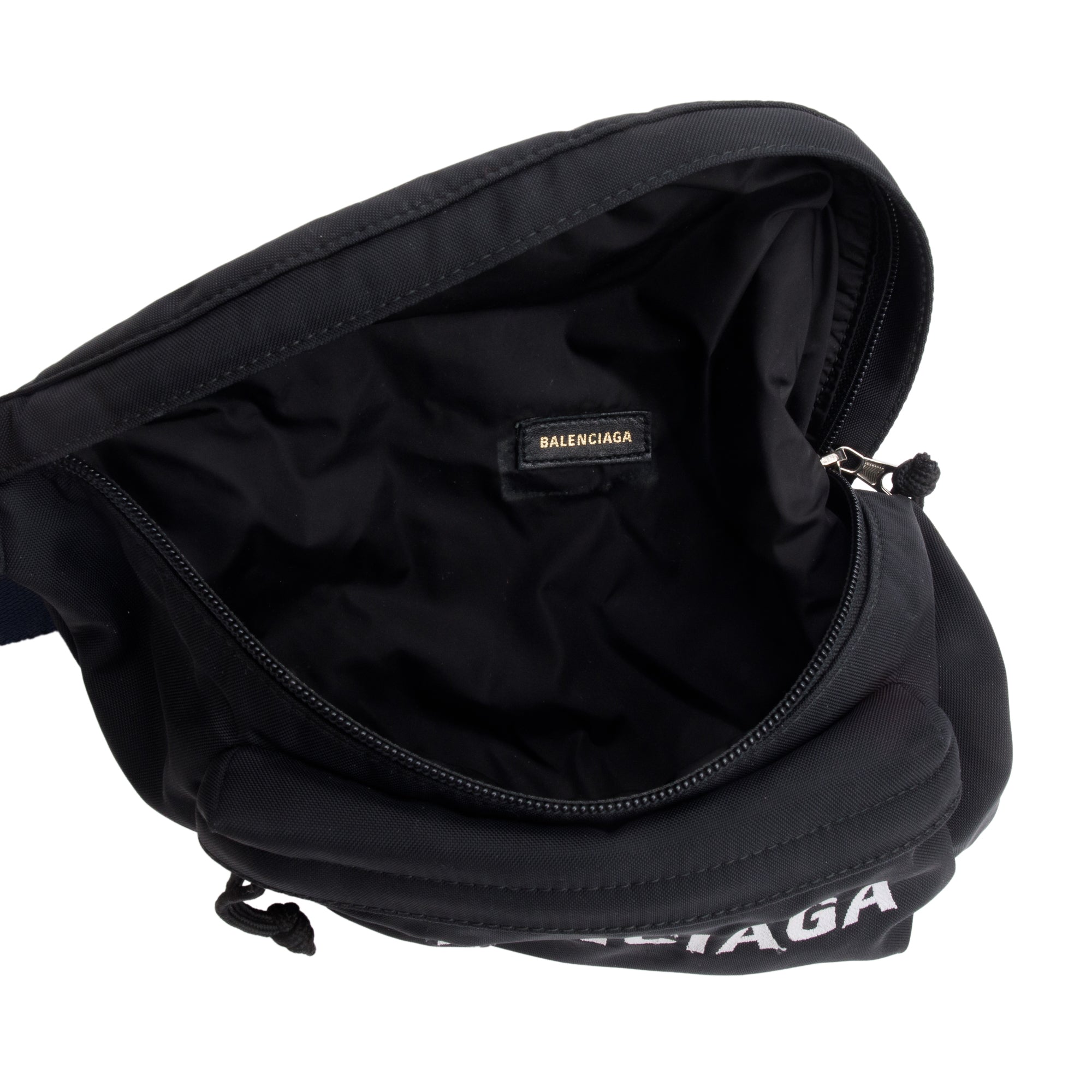 Balenciaga Black/Navy Nylon Wheel Belt Bag