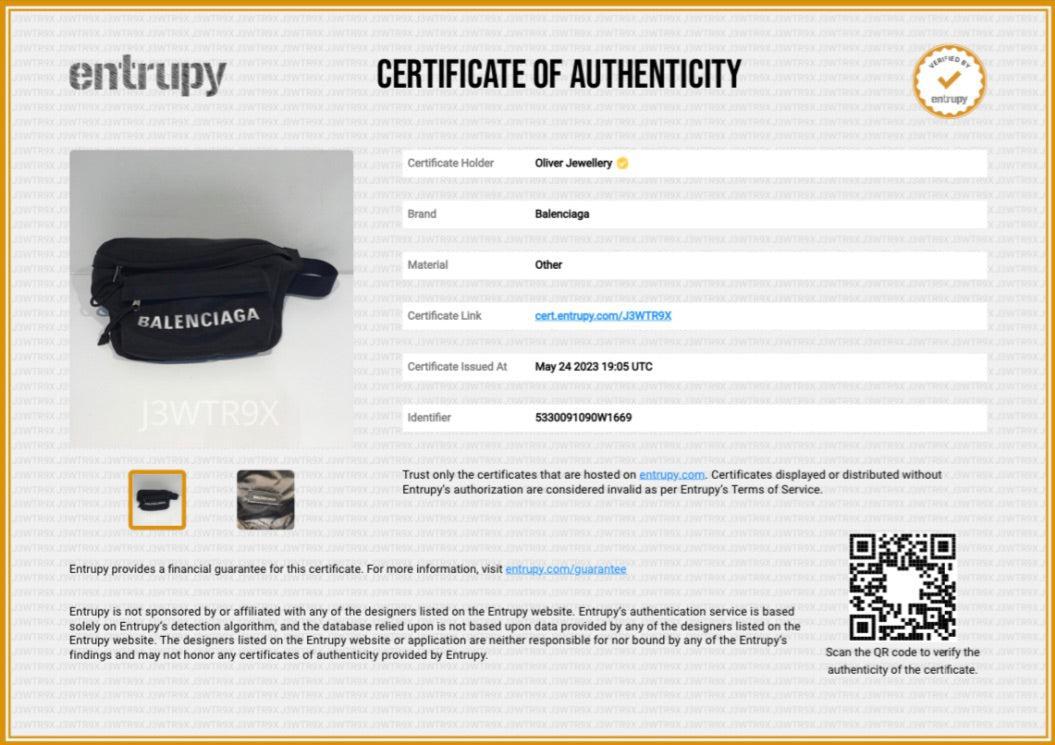 Balenciaga Black/Navy Nylon Wheel Belt Bag