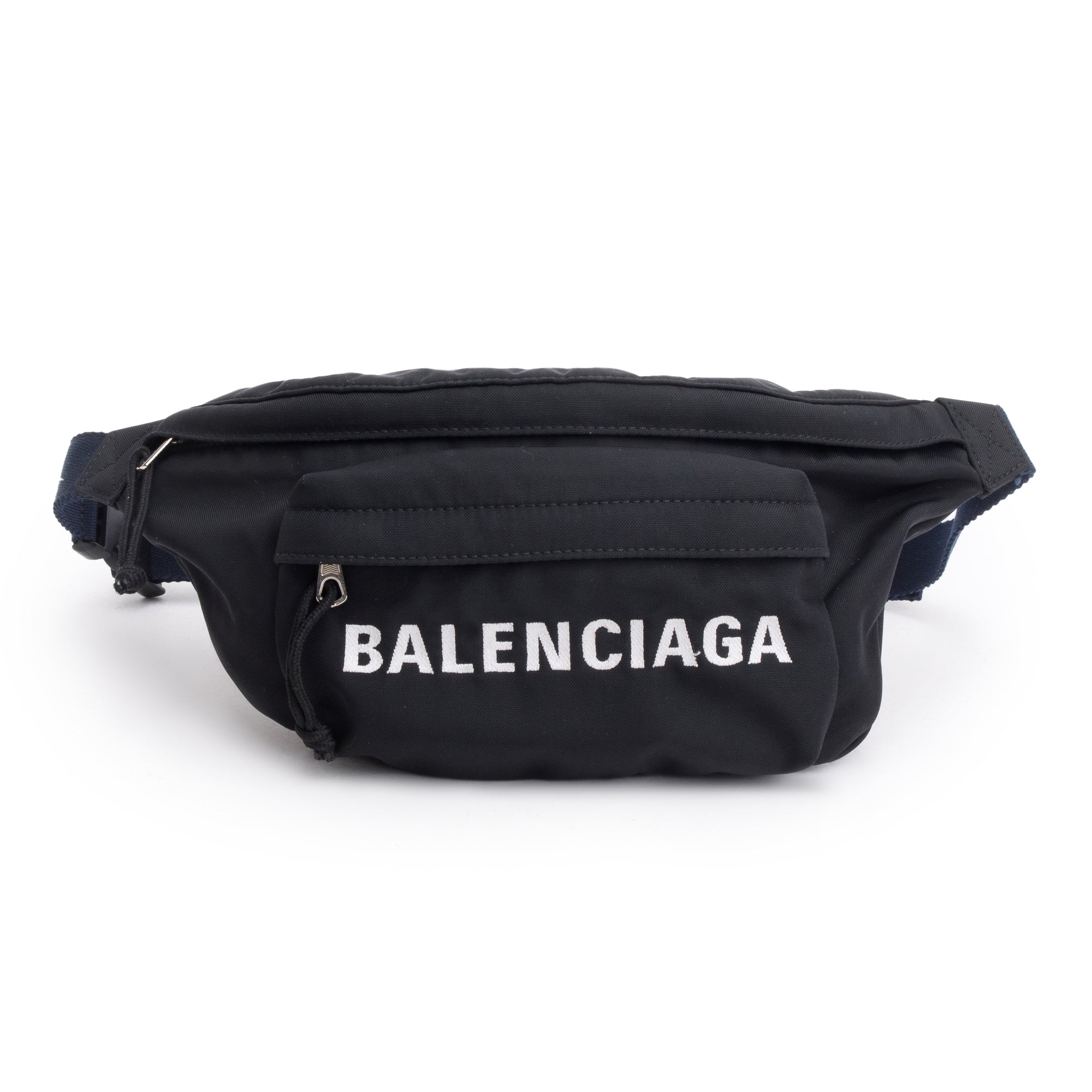 Balenciaga Black/Navy Nylon Wheel Belt Bag – Oliver Jewellery