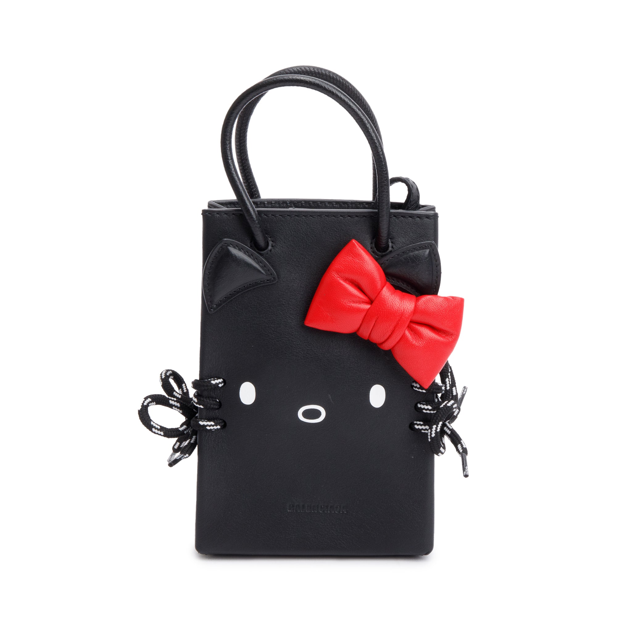 Hello Kitty Bag Balenciaga Bow Bag Balenciaga Black/Red Calfskin