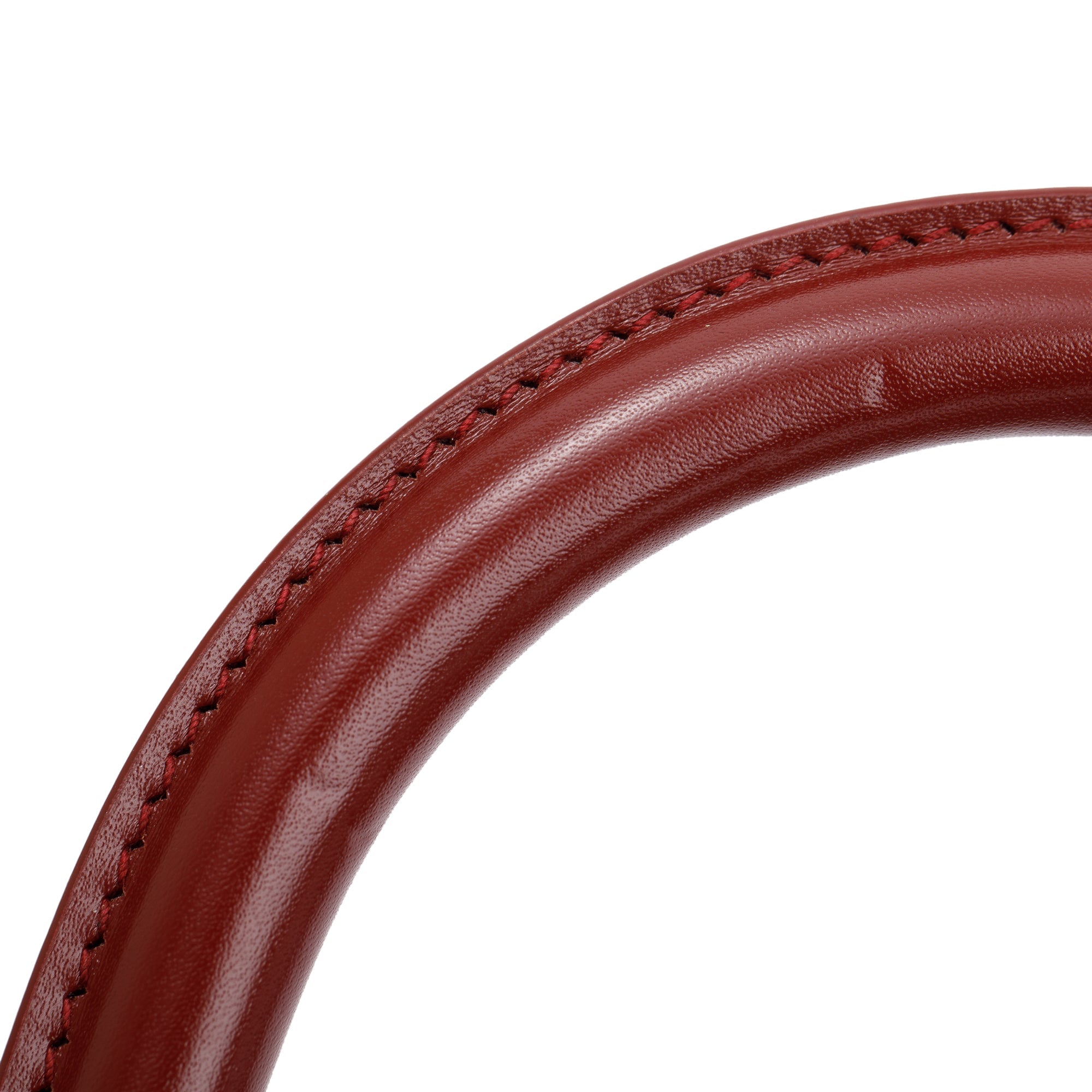 Balenciaga Burgundy Calfskin Leather Medium Hourglass Top Handle Bag w/ Strap