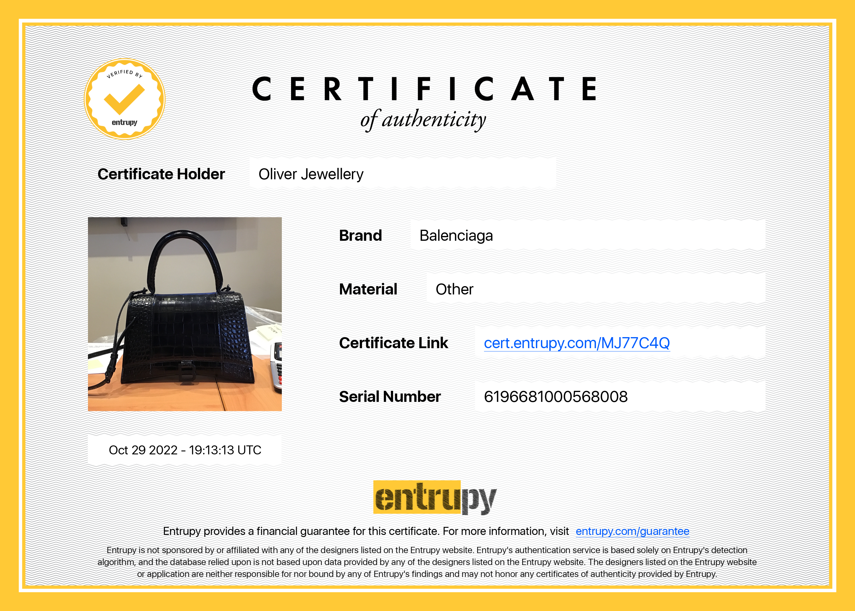 Balenciaga Croc-Embossed Hourglass Medium Top Handle Bag