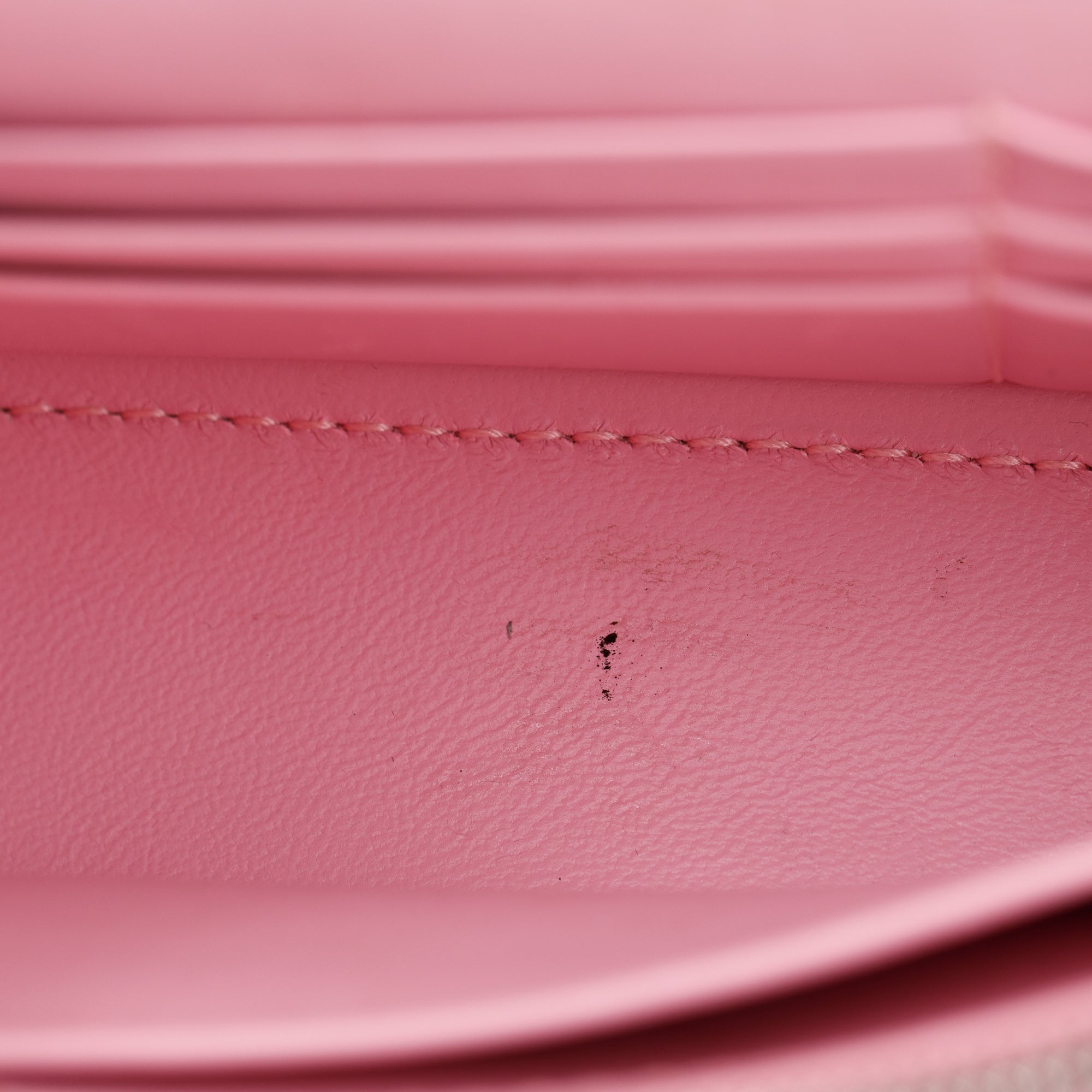 Balenciaga Crocodile Embossed Hourglass Wallet on Chain