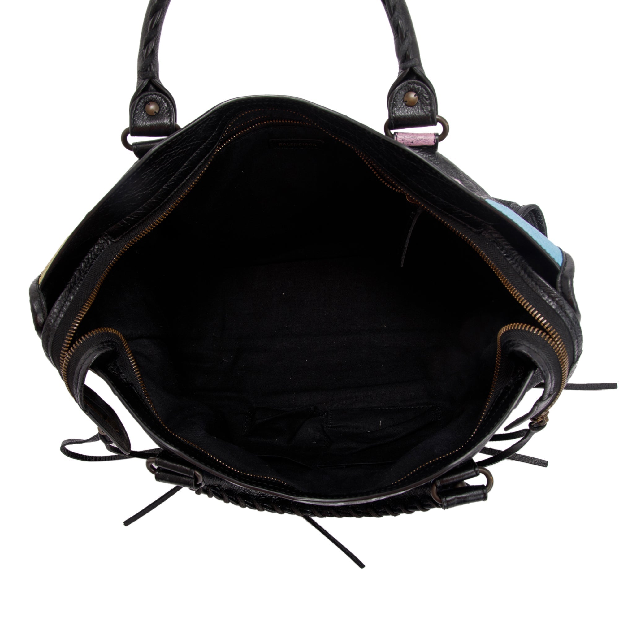 Balenciaga Medium Graffiti Motocross Classic City Bag