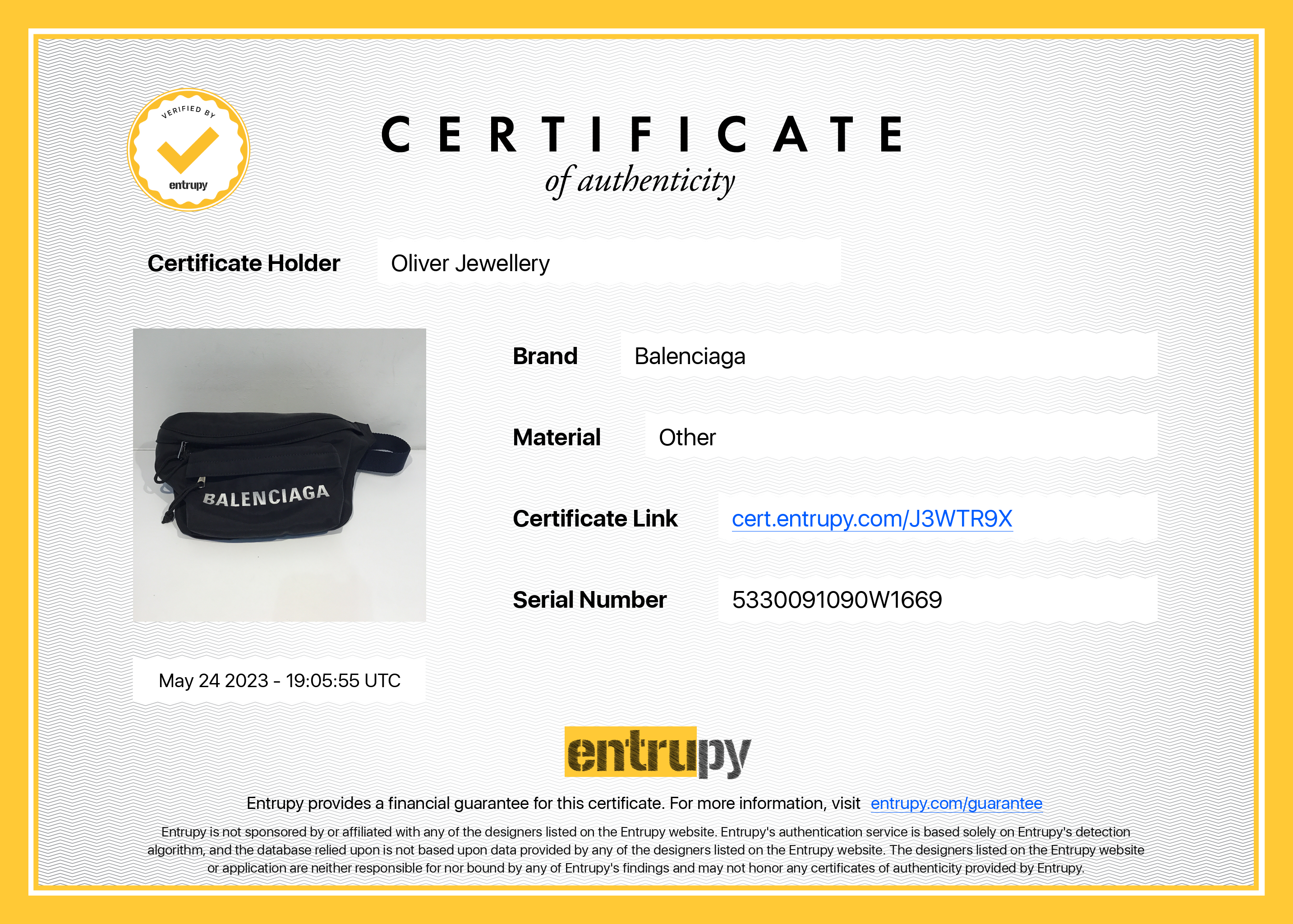 Balenciaga Nylon Wheel Belt Bag