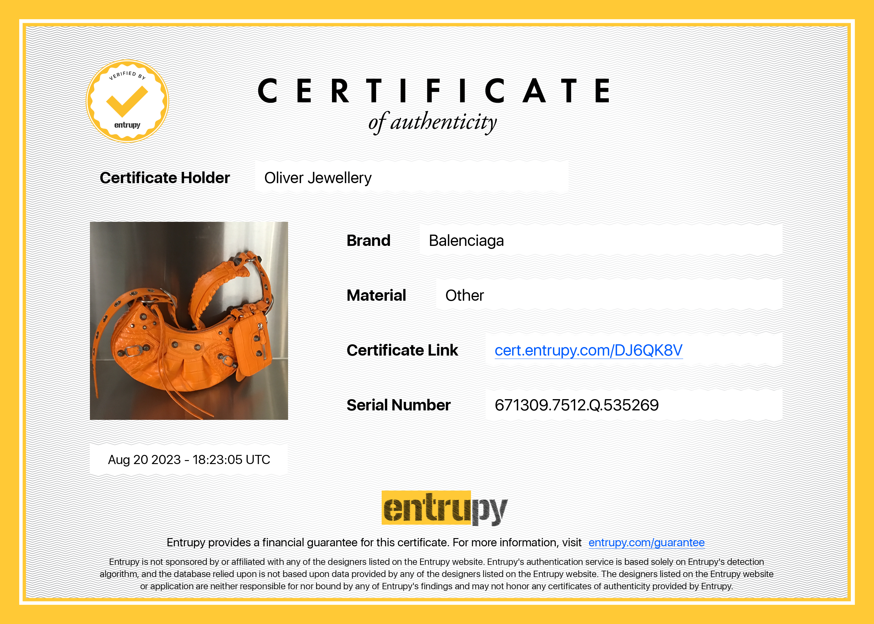 Balenciaga Orange Calfskin Crocodile Embossed Le Cagole XS Shoulder Bag