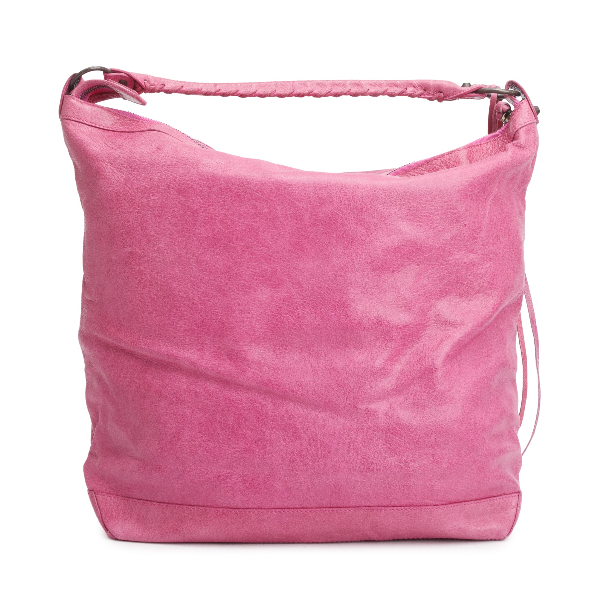 Balenciaga Pink Agneau Leather Classic Day Hobo Bag