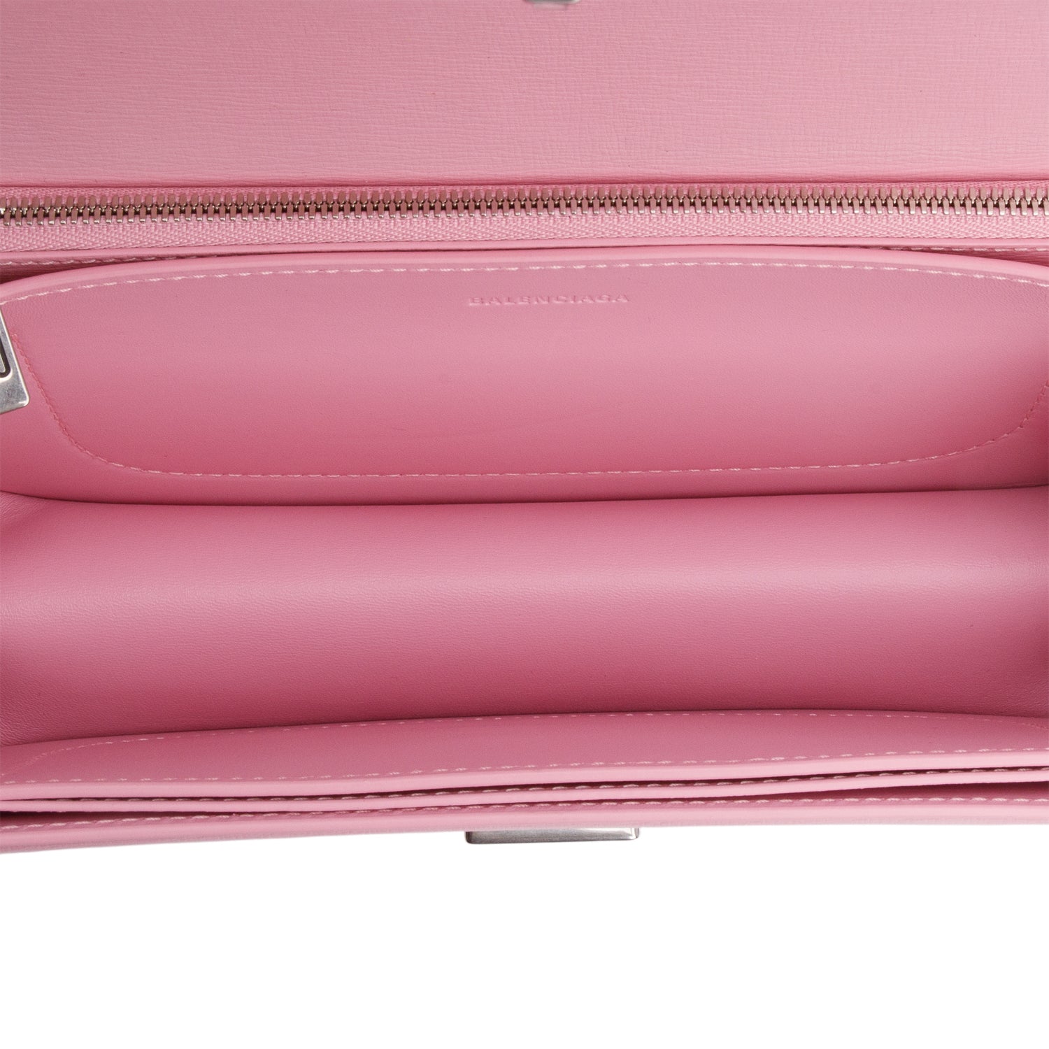 Balenciaga Pink Calfskin Leather Small Gossip Flap Bag