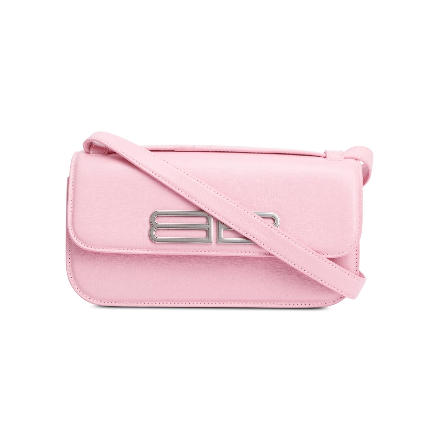 Balenciaga Pink Calfskin Leather Small Gossip Flap Bag