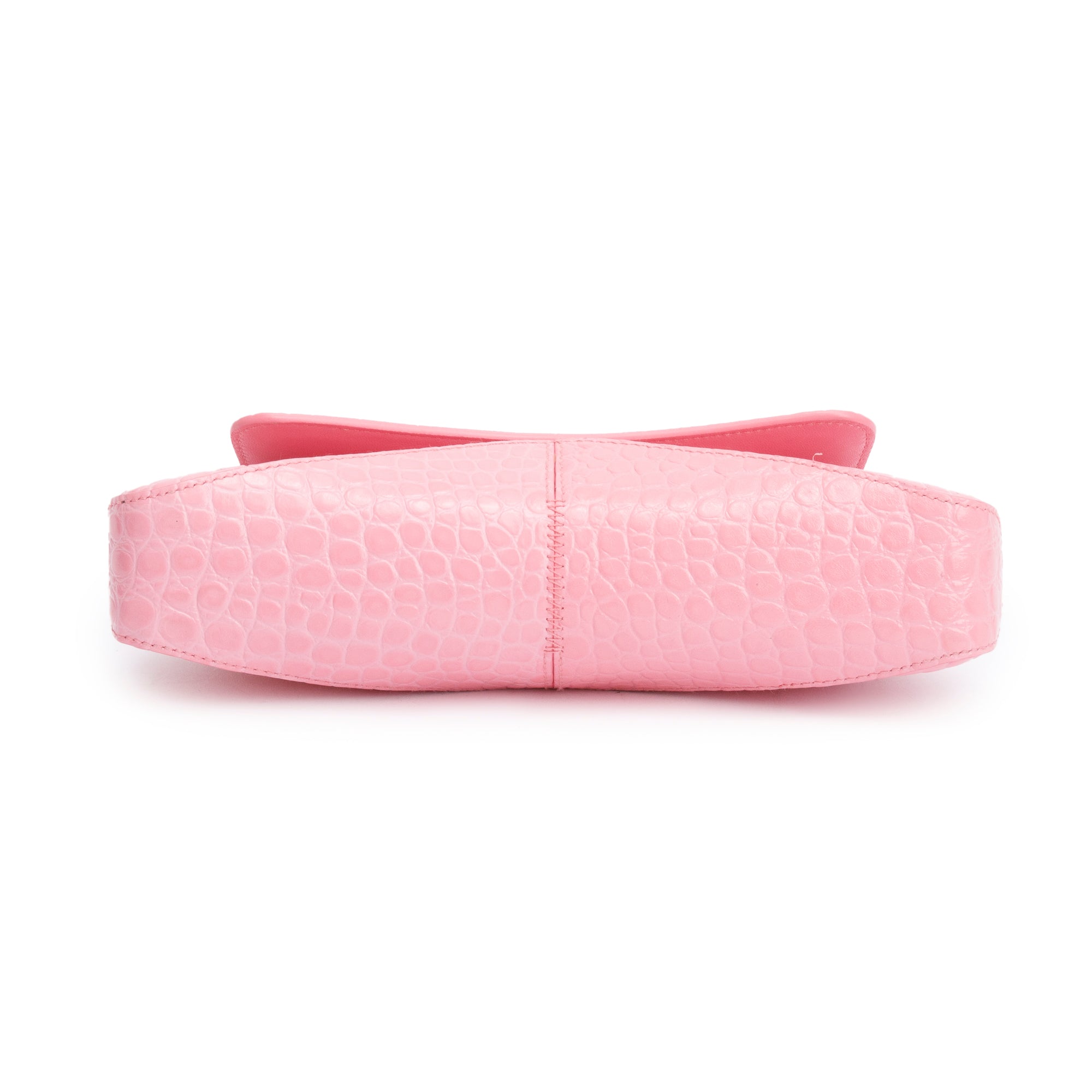 バッグ Balenciaga XX Small Flap Cross Body Bag Balenciaga Pink Croc-Embossed Leather XX Small Flap