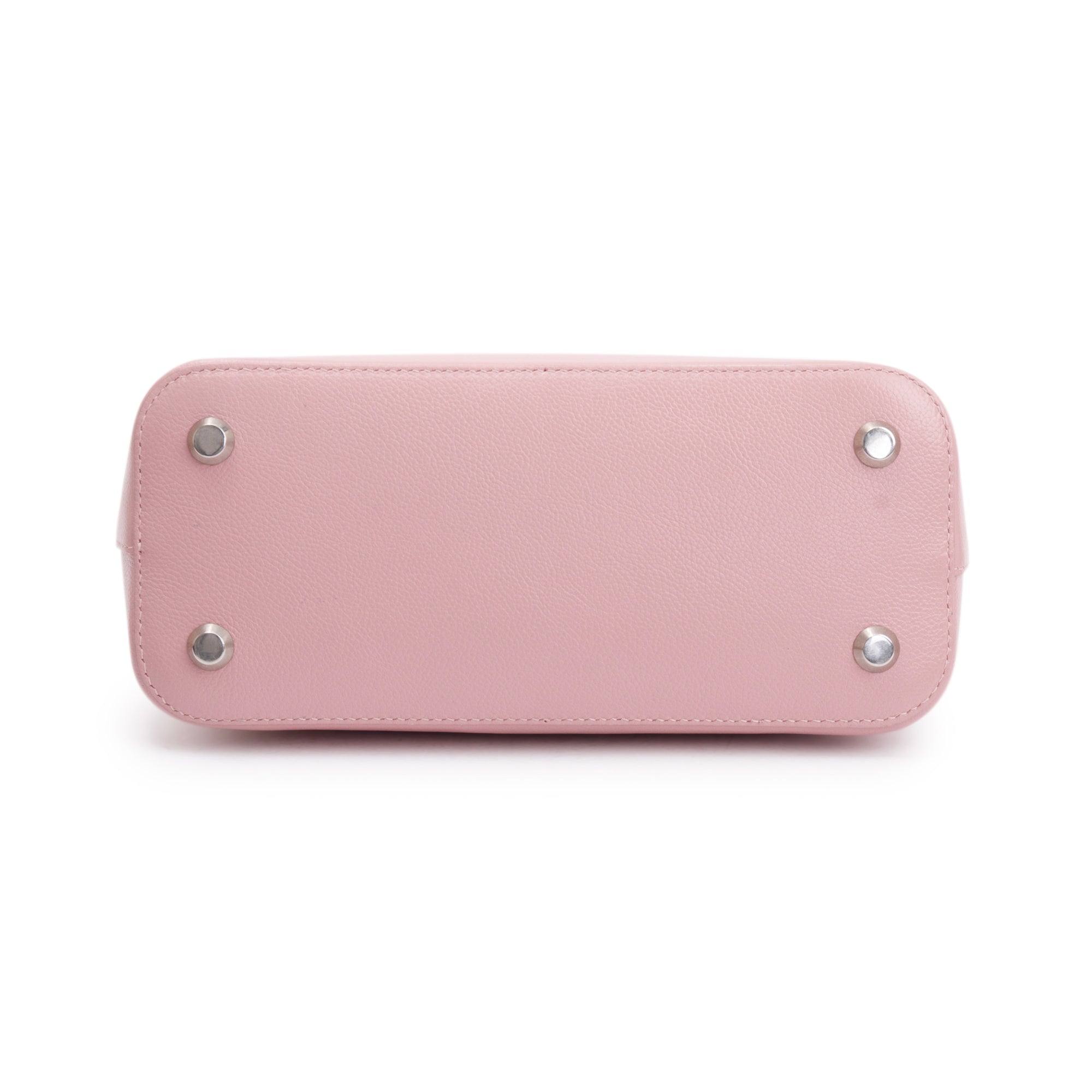 Balenciaga Pink Grained Calfskin Leather Ville S Top Handle Bag w/ Strap