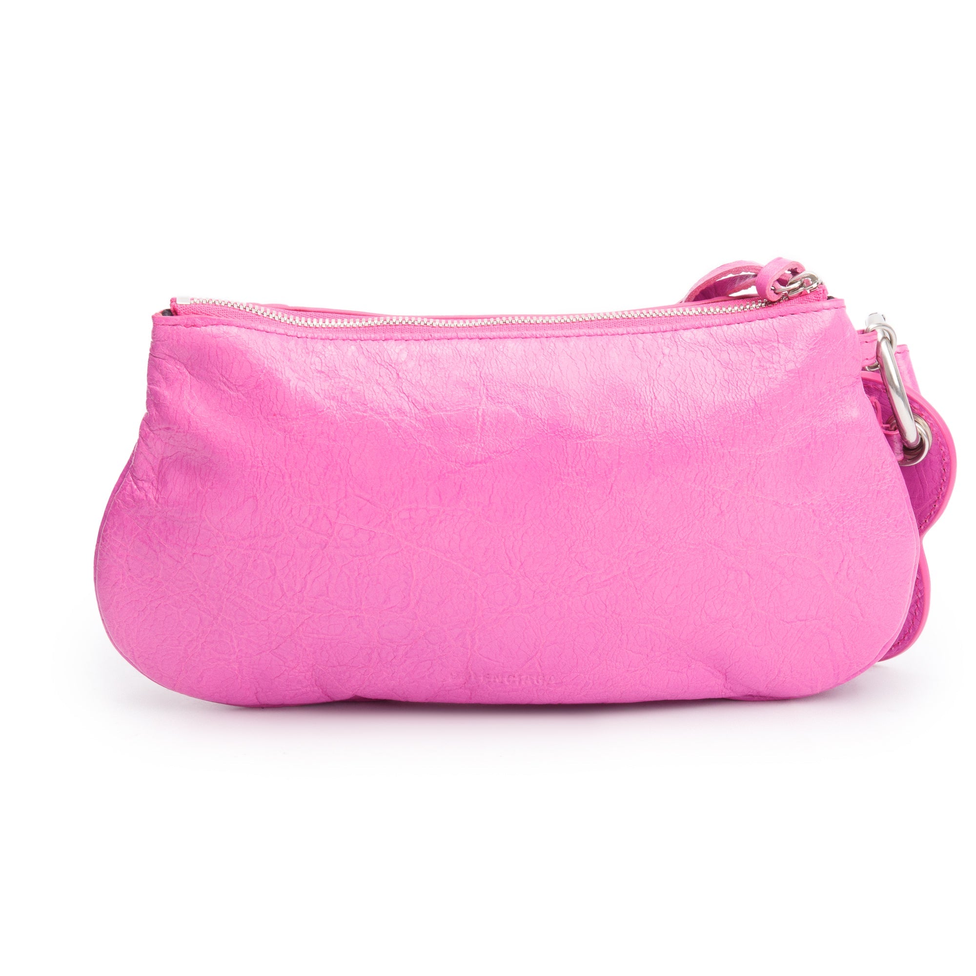 Balenciaga Pink Leather Mini Le Cagole Multi Pouch