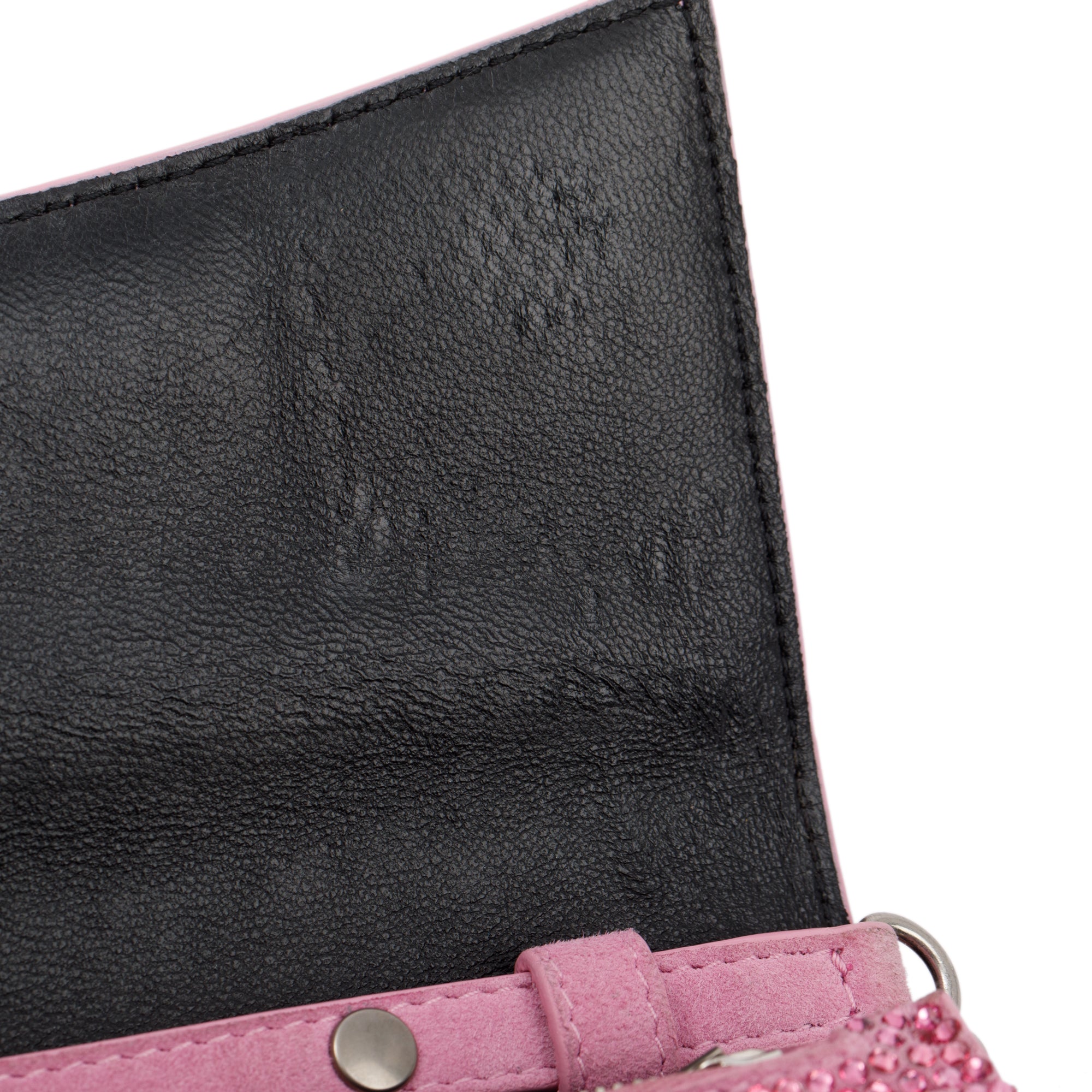 Balenciaga Pink Rhinestone Hourglass Wallet on Chain w/ Box