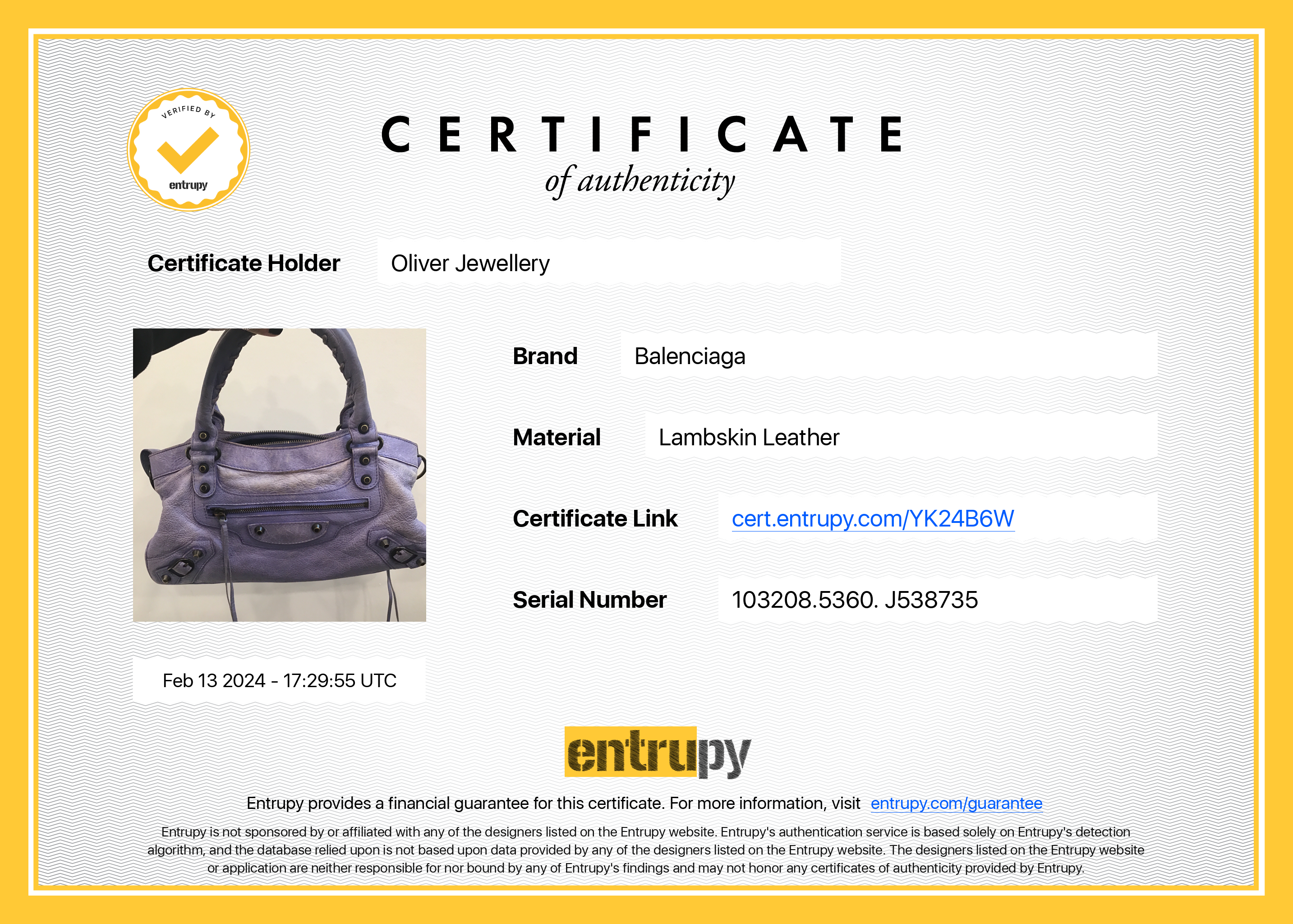 Balenciaga Purple Arena Leather Motocross Classic First Bag