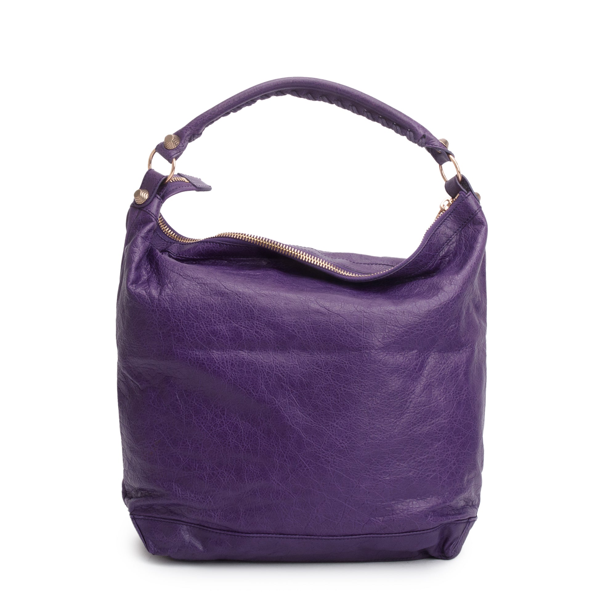 Balenciaga Purple Cassis Agneau Leather Giant 12 Day Bag
