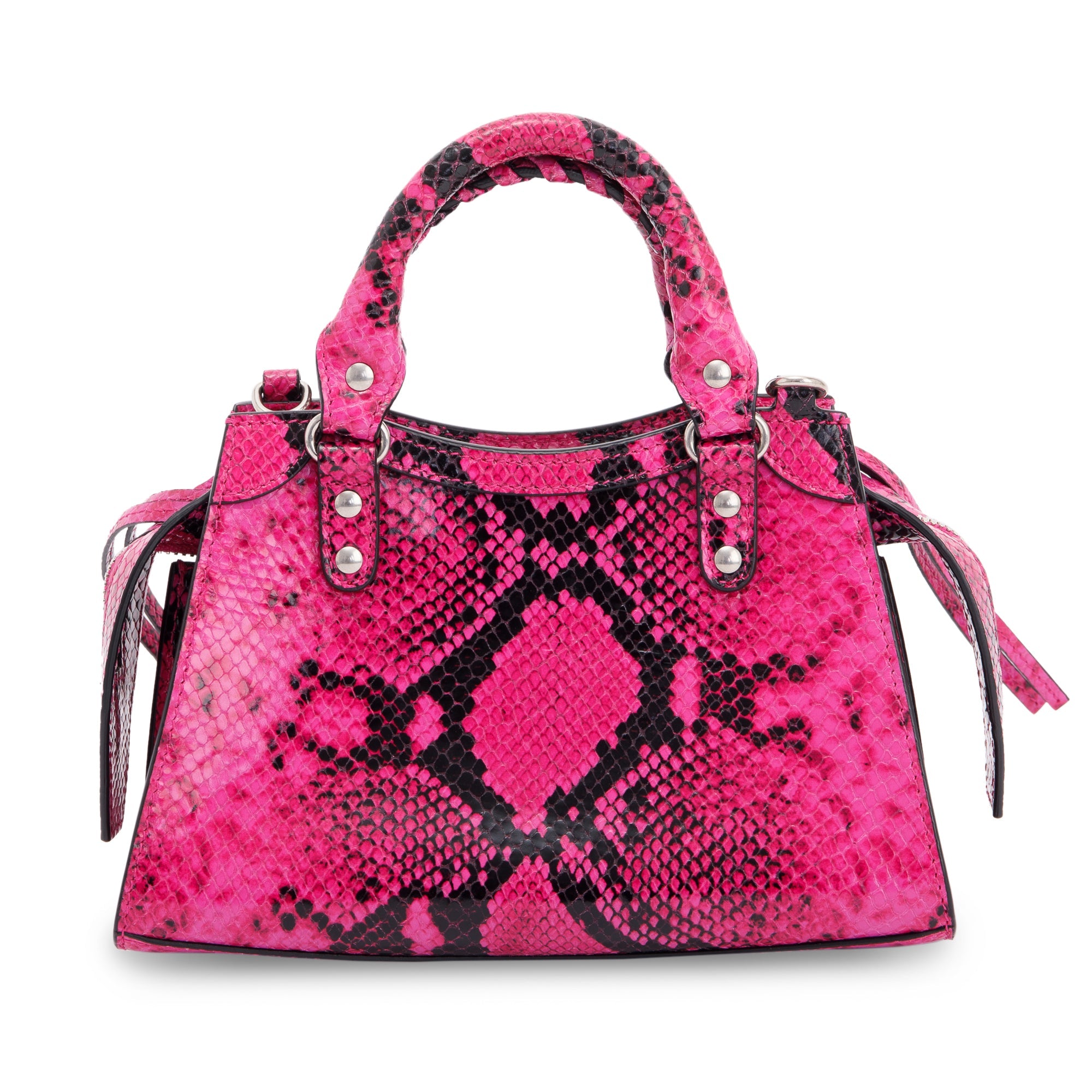 Balenciaga Python Embossed Neo Classic Mini City Bag w/ Strap