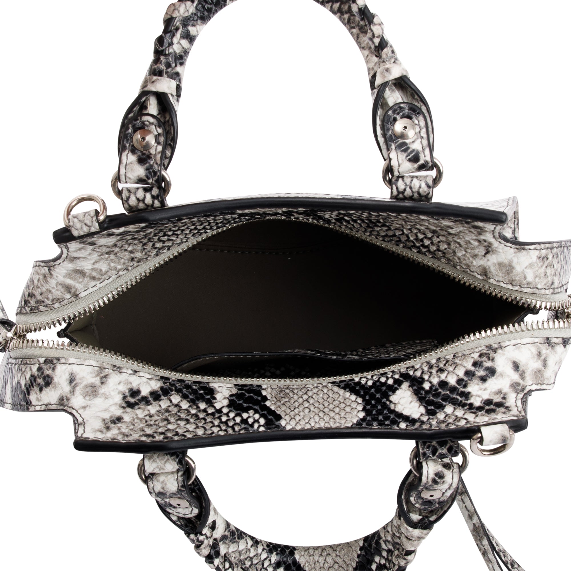 Balenciaga Python Embossed Neo Classic Mini City Bag w/ Strap