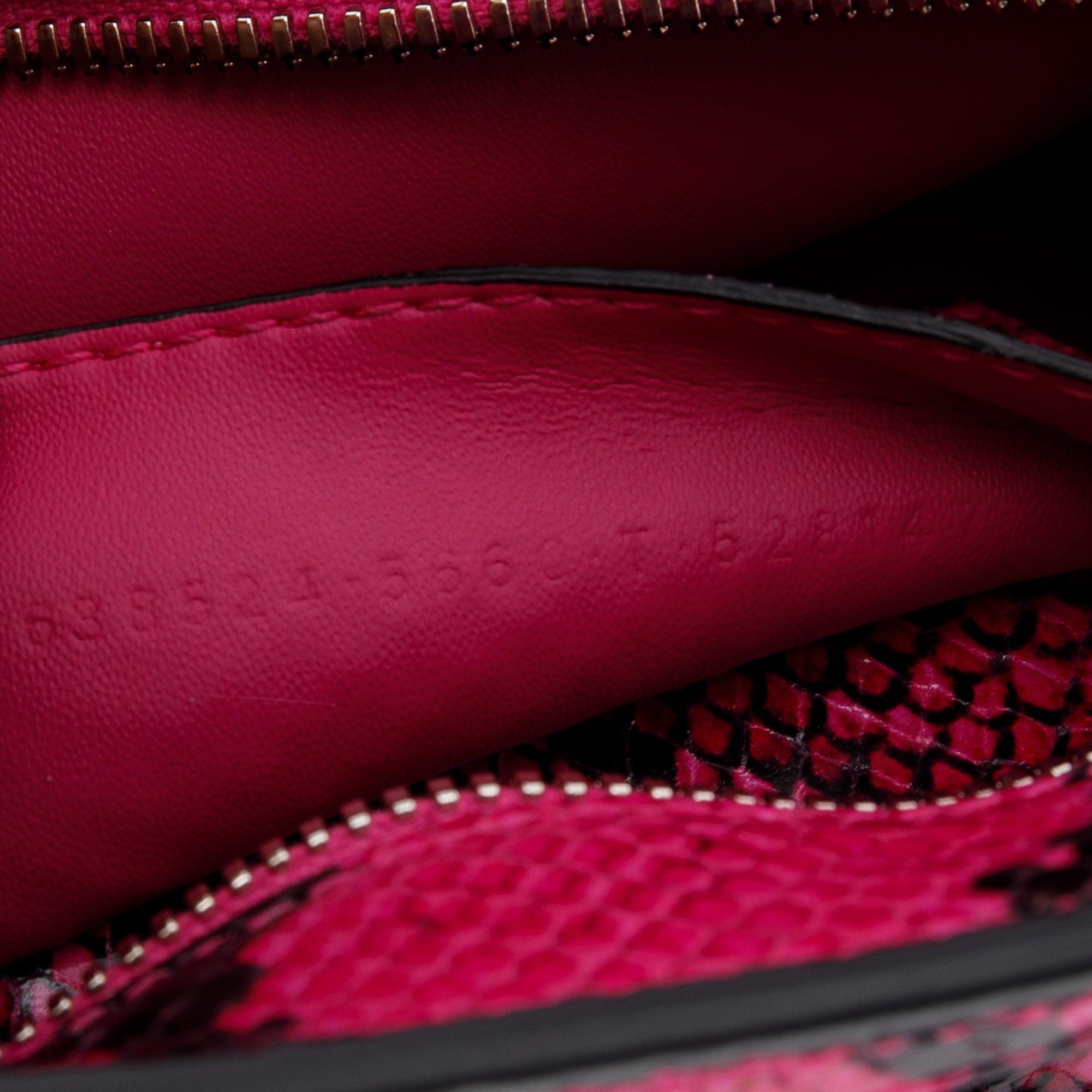 Balenciaga Python Embossed Neo Classic Mini City Bag w/ Strap