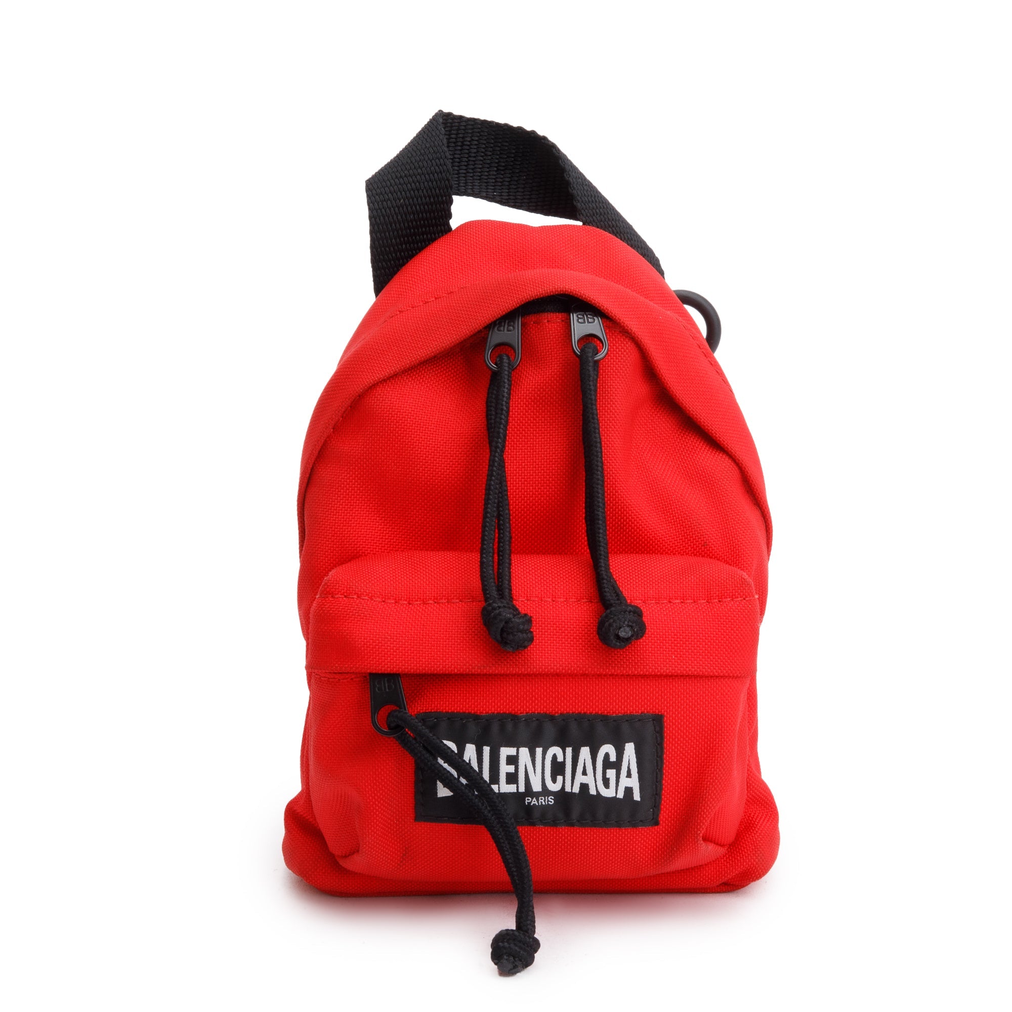 Balenciaga Red Canvas Oversized Mini Backpack Crossbody – OLIVER'S