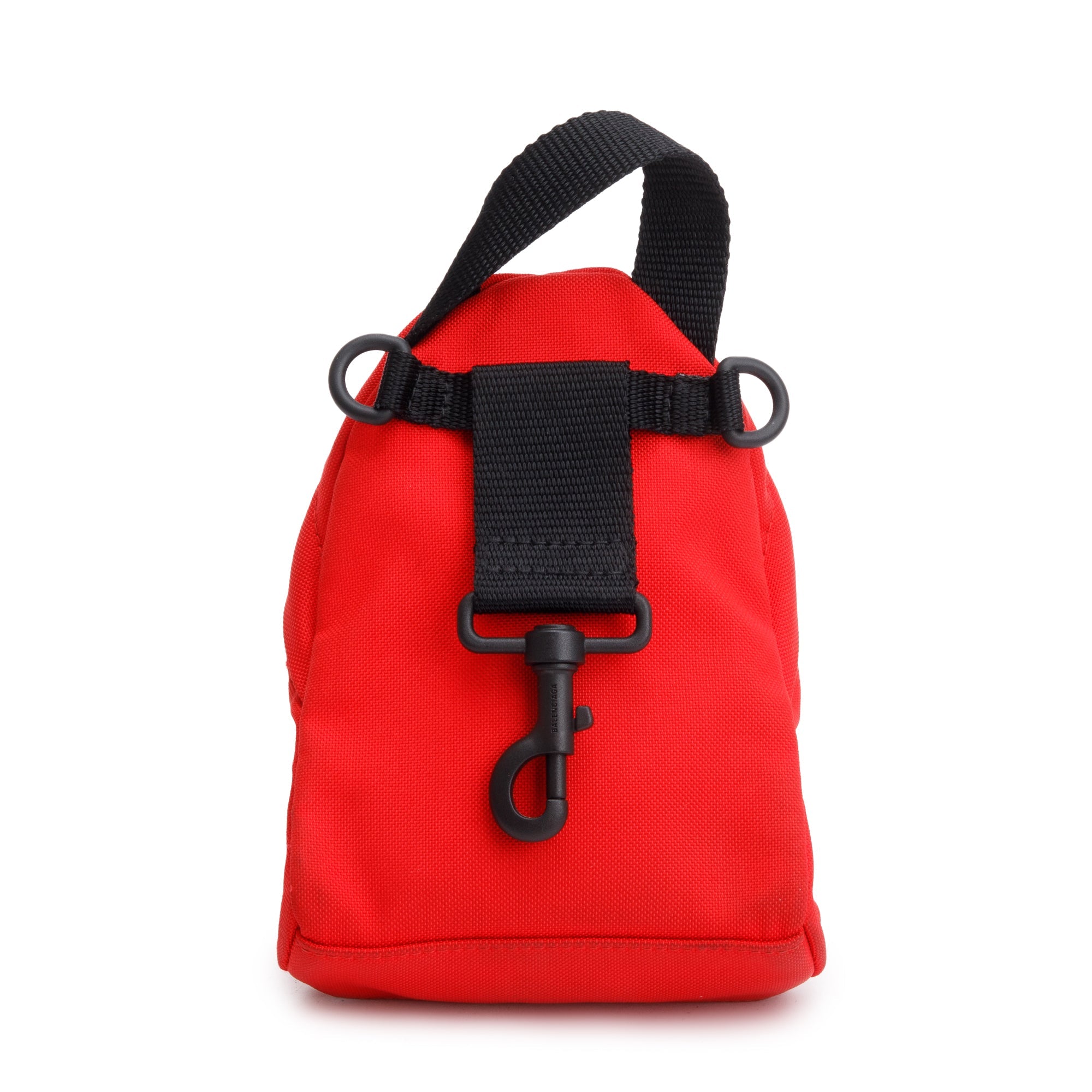 Balenciaga Red Canvas Oversized Mini Backpack Crossbody