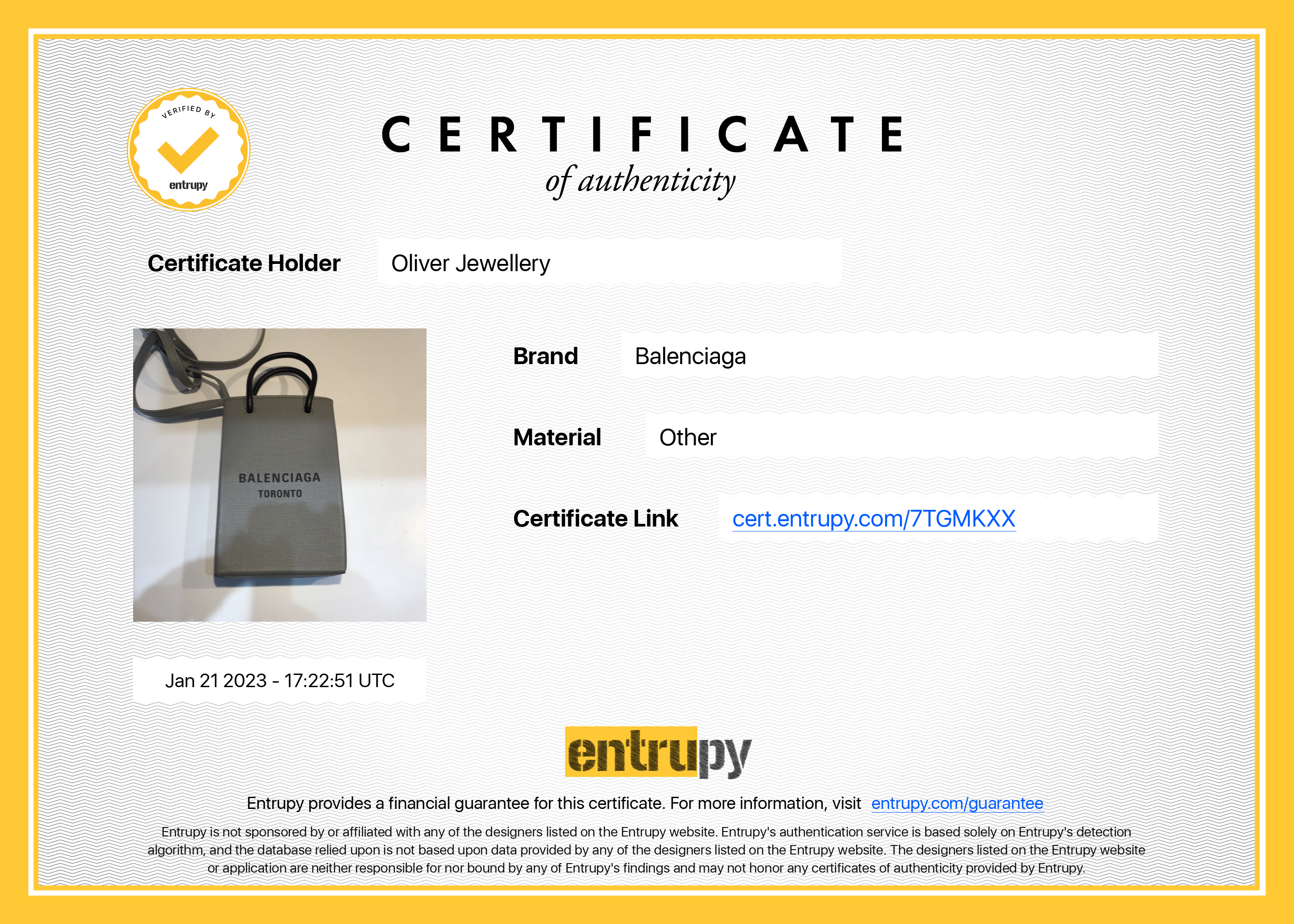 Balenciaga Toronto Mini Shopping Phone Holder Bag