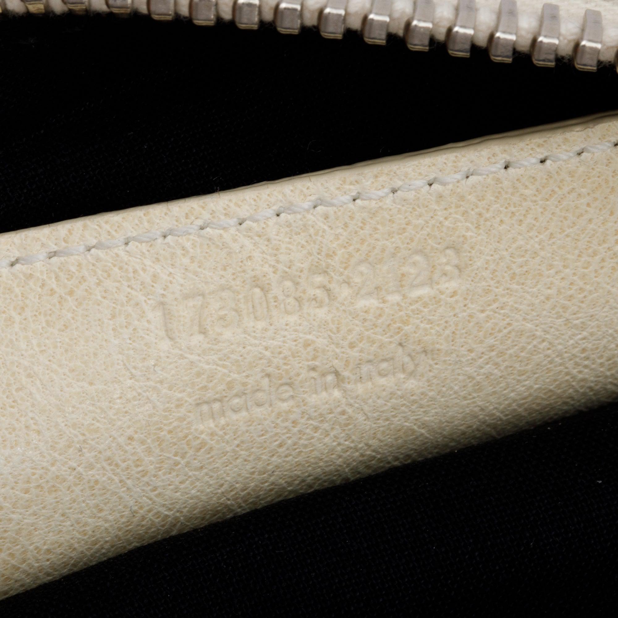 Balenciaga White Agneau Leather Giant 21 Brief Tote